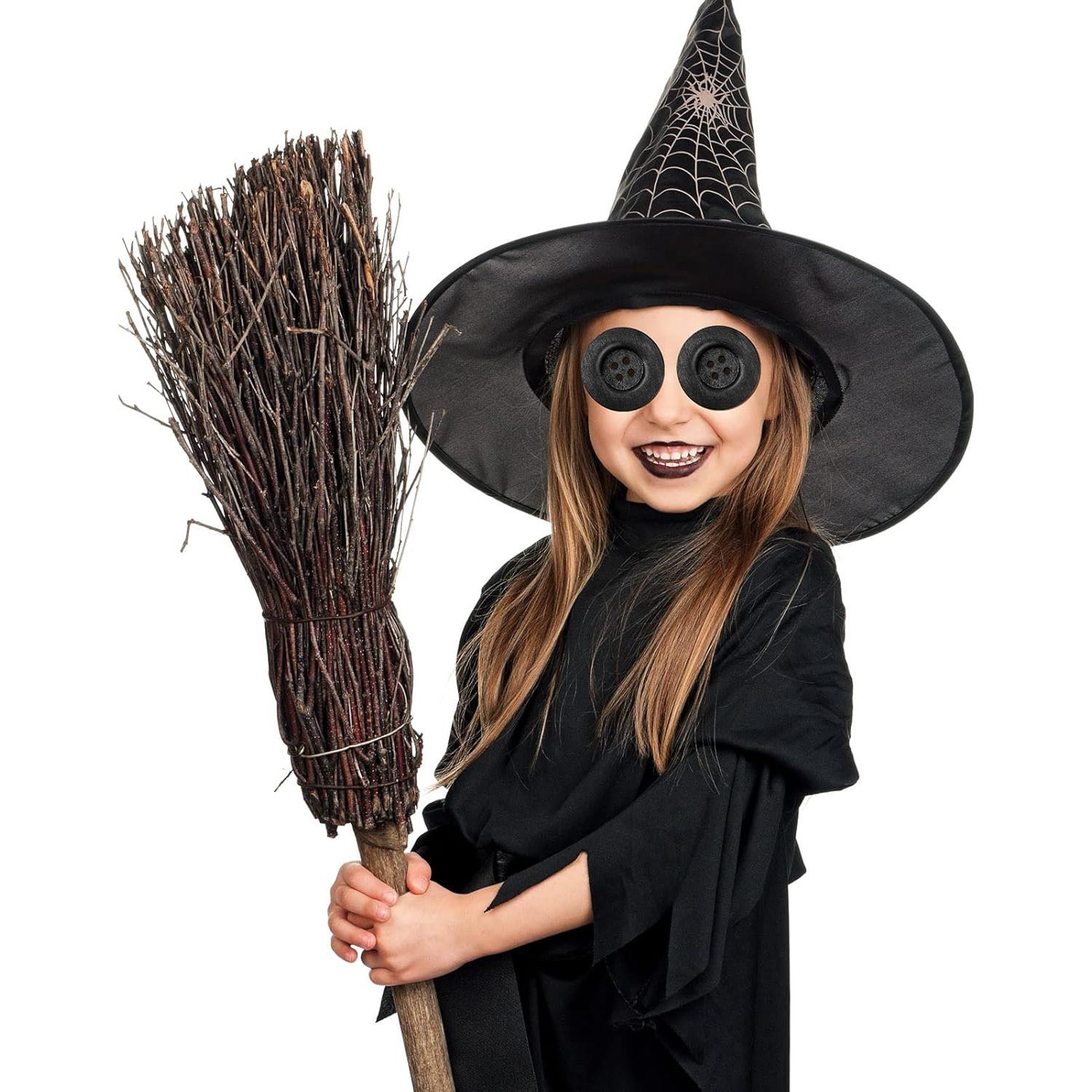 30 Botones de Madera Grandes MTLEE 6 cm Redondos 4 Agujeros