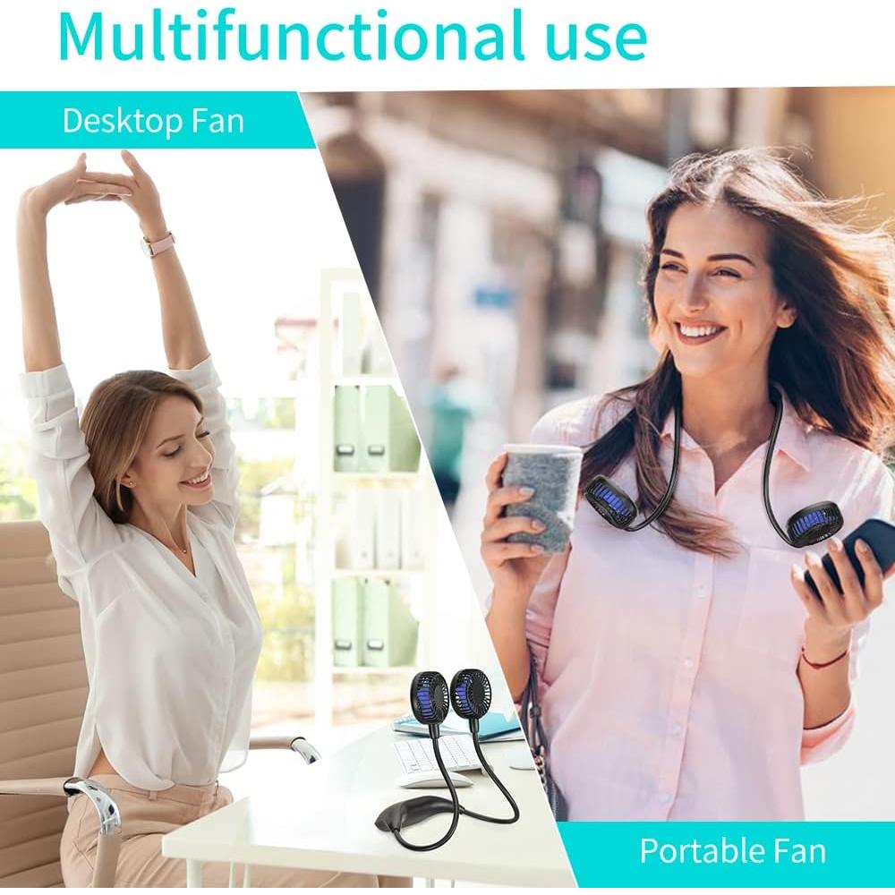 Ventilador de Cuello HandFan HF377 10000mAh 6 Velocidades