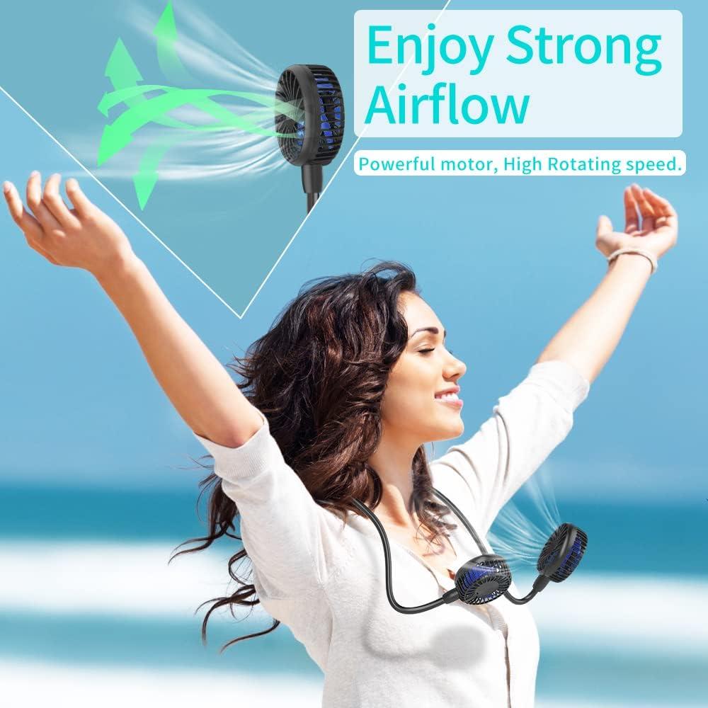 Ventilador de Cuello HandFan HF377 10000mAh 6 Velocidades