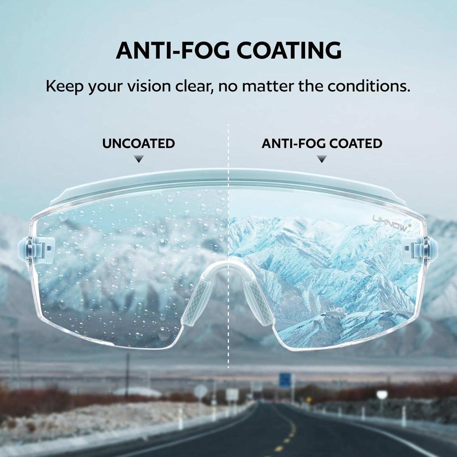 Gafas de Seguridad UKNOW Antivaho Ajustables ANSI Z87.1