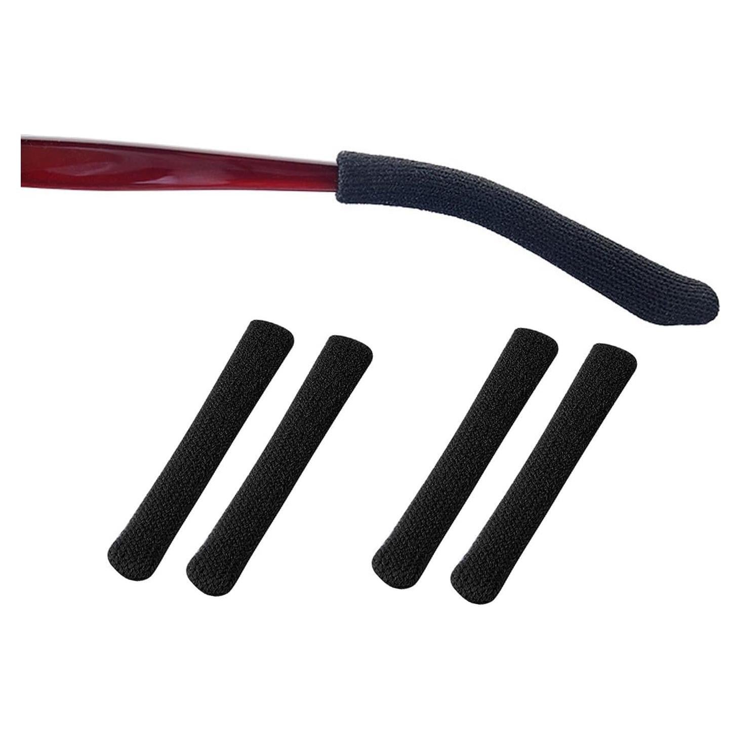 Mangas Antideslizantes para Templos de Gafas de Algodón - Negro