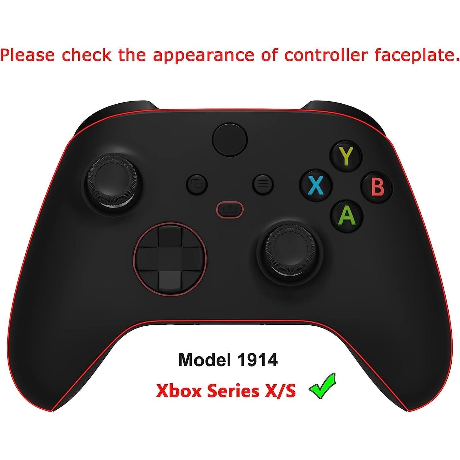 Paneles laterales de goma eXtremeRate para Xbox Series X/S - Negro