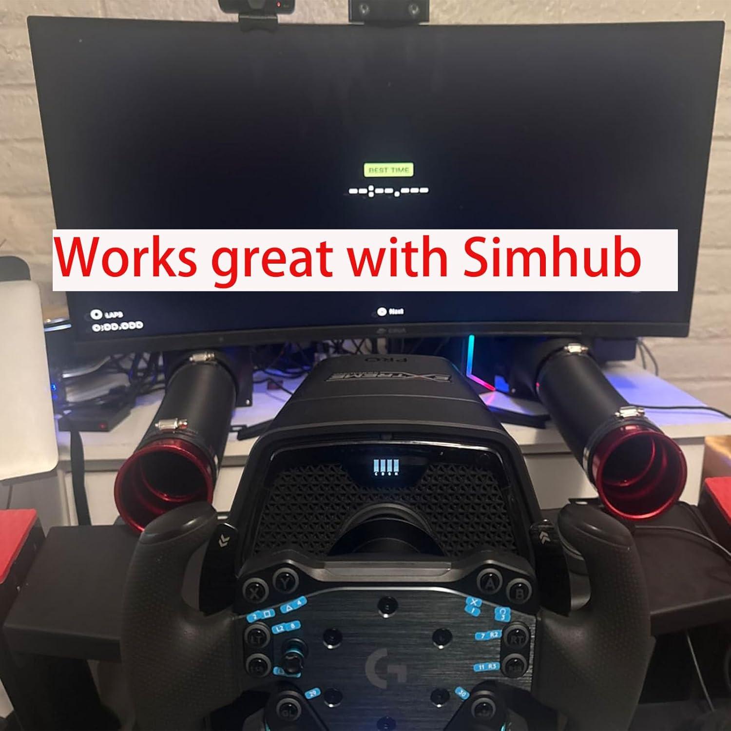 Simulador de Viento Obokidlyamor para Volante de Juego Rojo