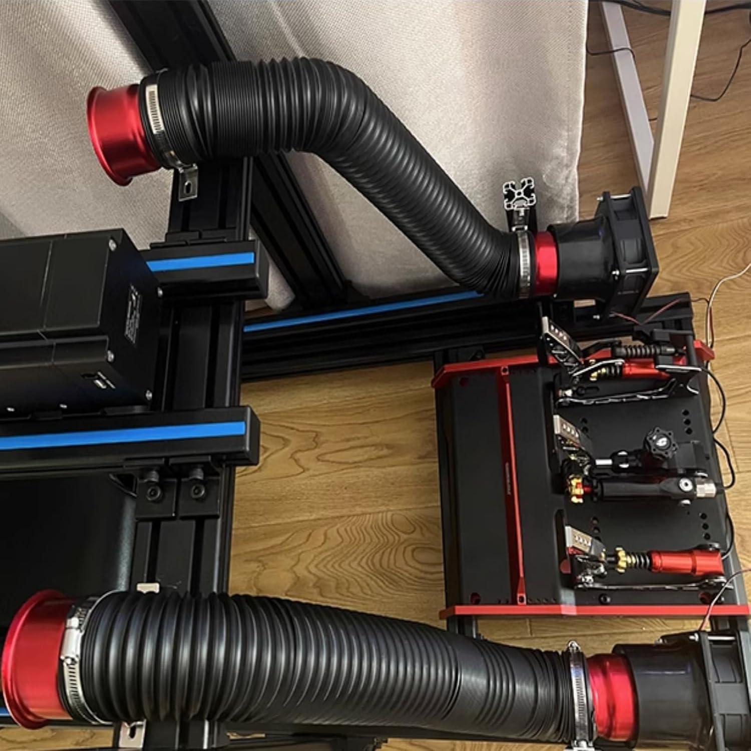 Simulador de Viento Obokidlyamor para Volante de Juego Rojo