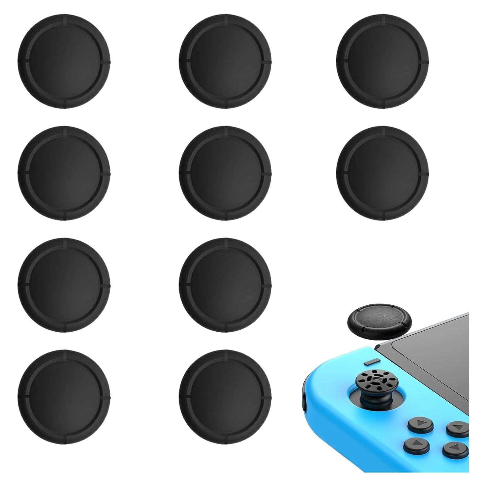 Cubiertas de Joystick de Silicona SMLBJUTE para Nintendo Switch 10PCS Negro