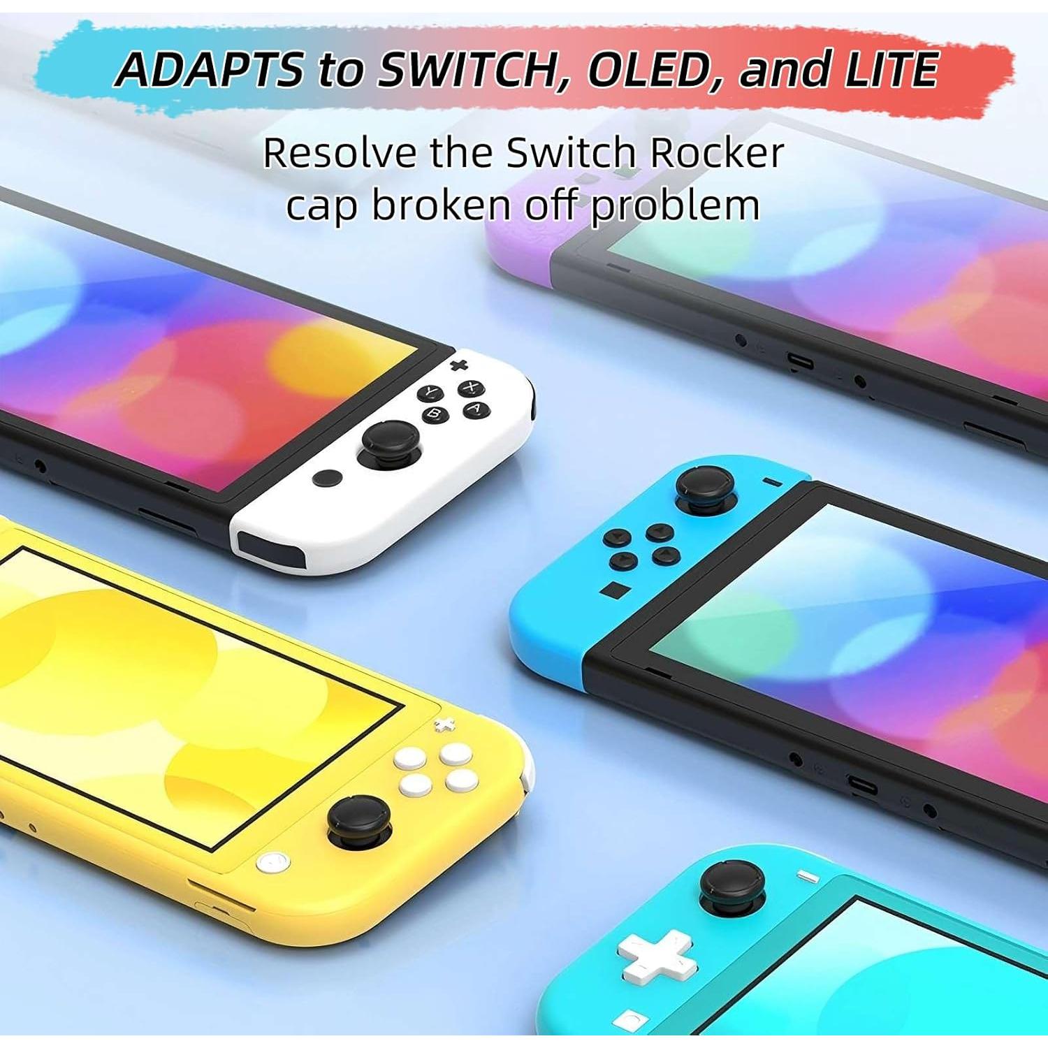 Cubiertas de Joystick de Silicona SMLBJUTE para Nintendo Switch 10PCS Negro