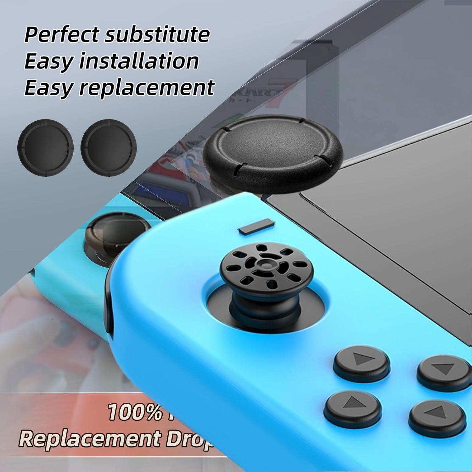 Cubiertas de Joystick de Silicona SMLBJUTE para Nintendo Switch 10PCS Negro