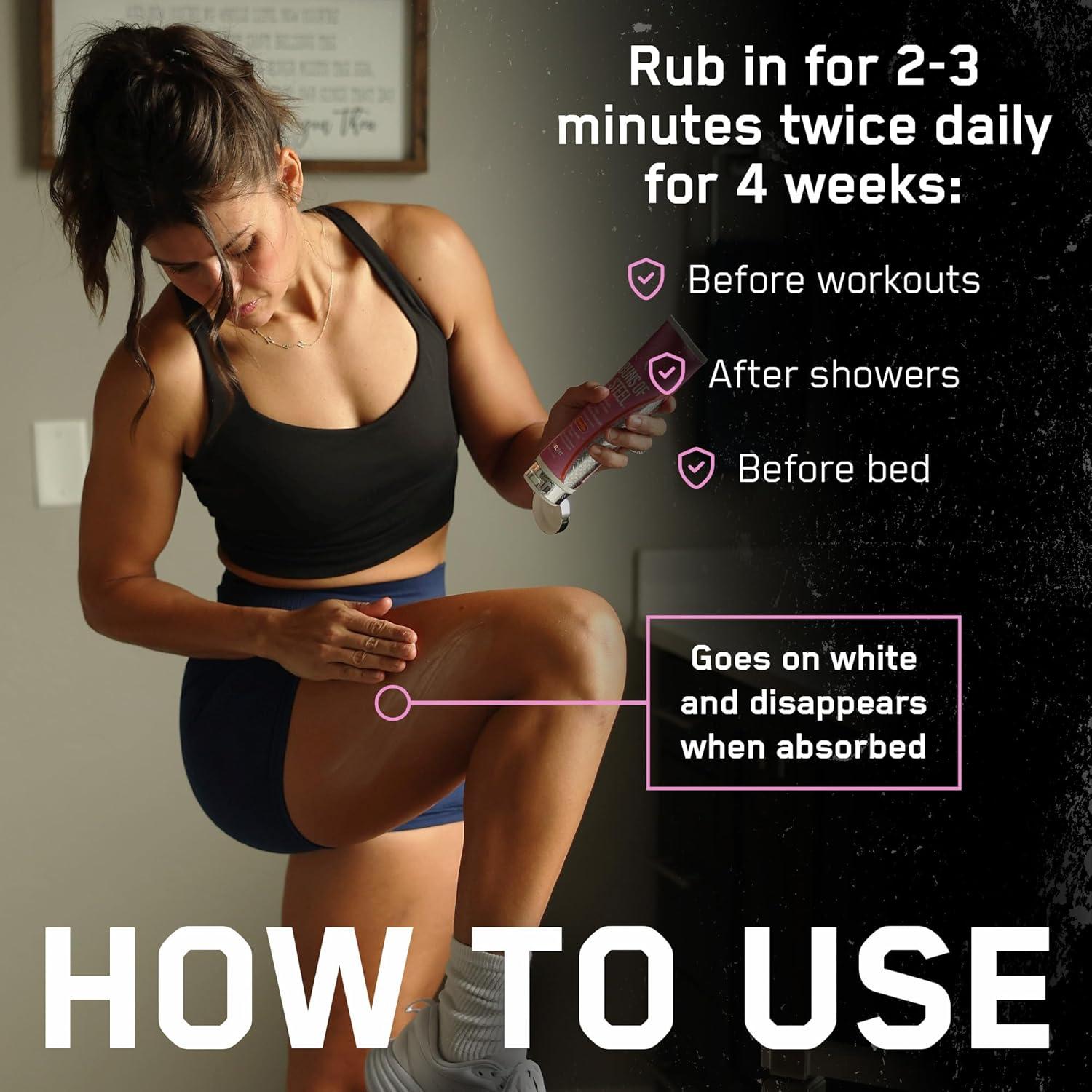 Crema Anticelulitis SteelFit Buns of Steel 100 ml - Tono y Reafirma