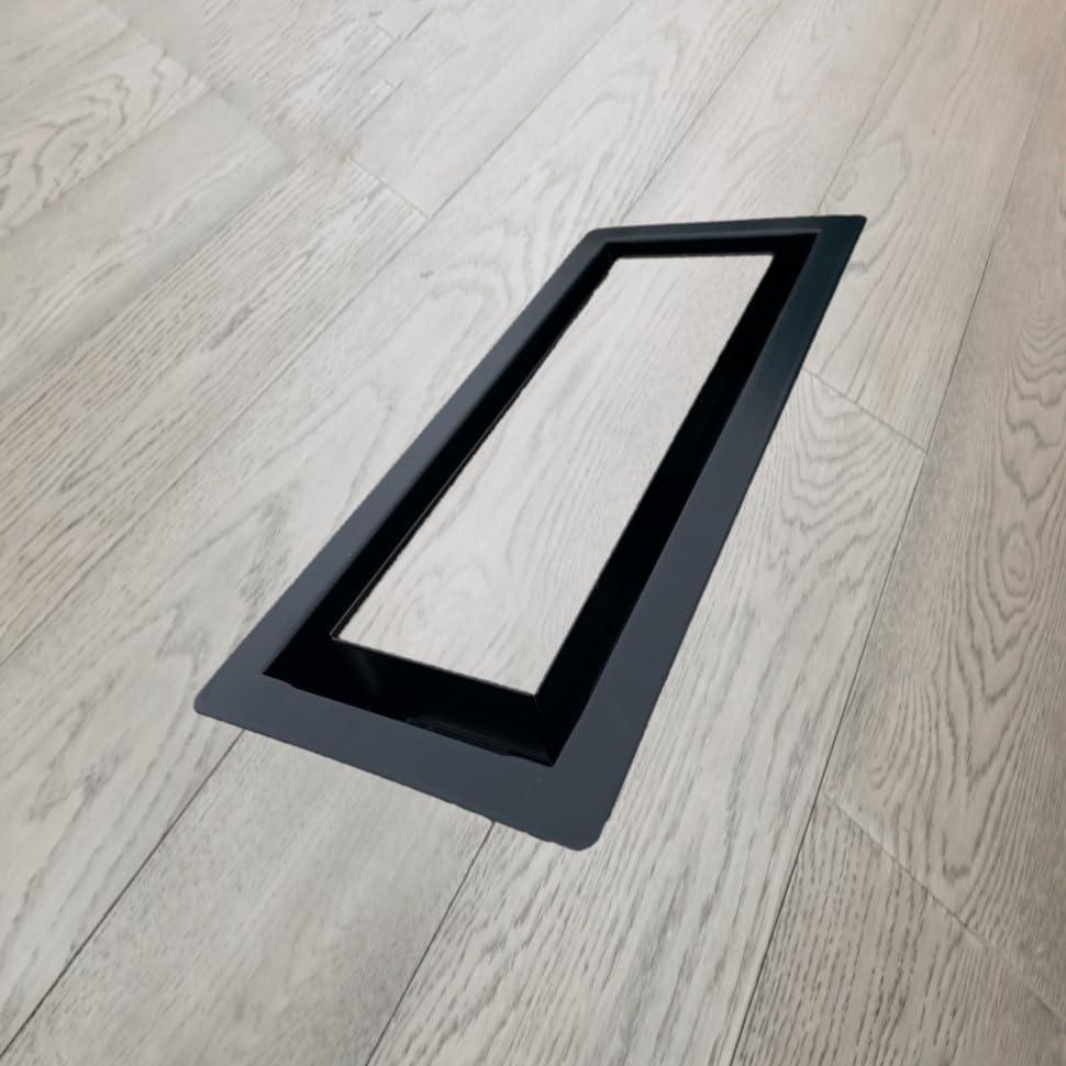 Cubierta de Ventilación de Piso MAZENHARD 11.5x5.5" Negro
