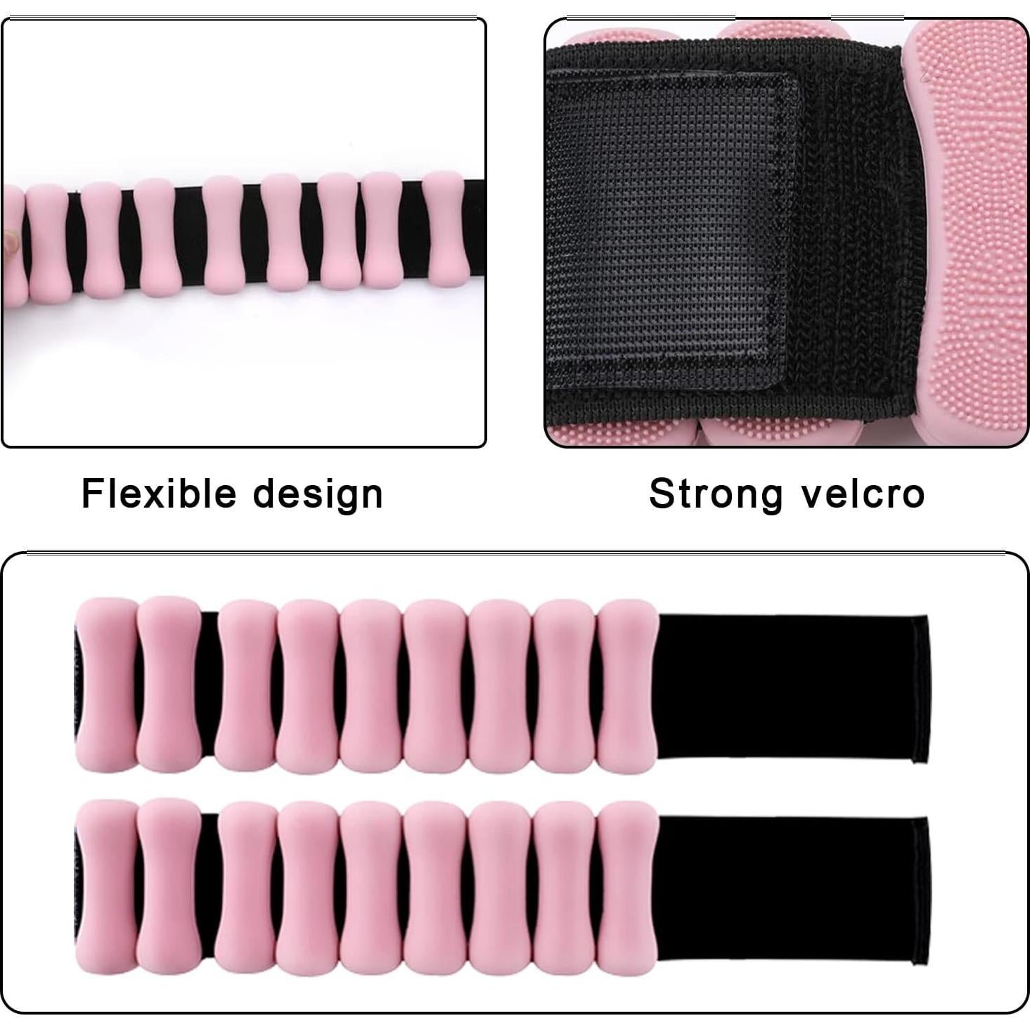 Pesas de Tobillo Ajustables Yurugoing 0.91 kg Rosa