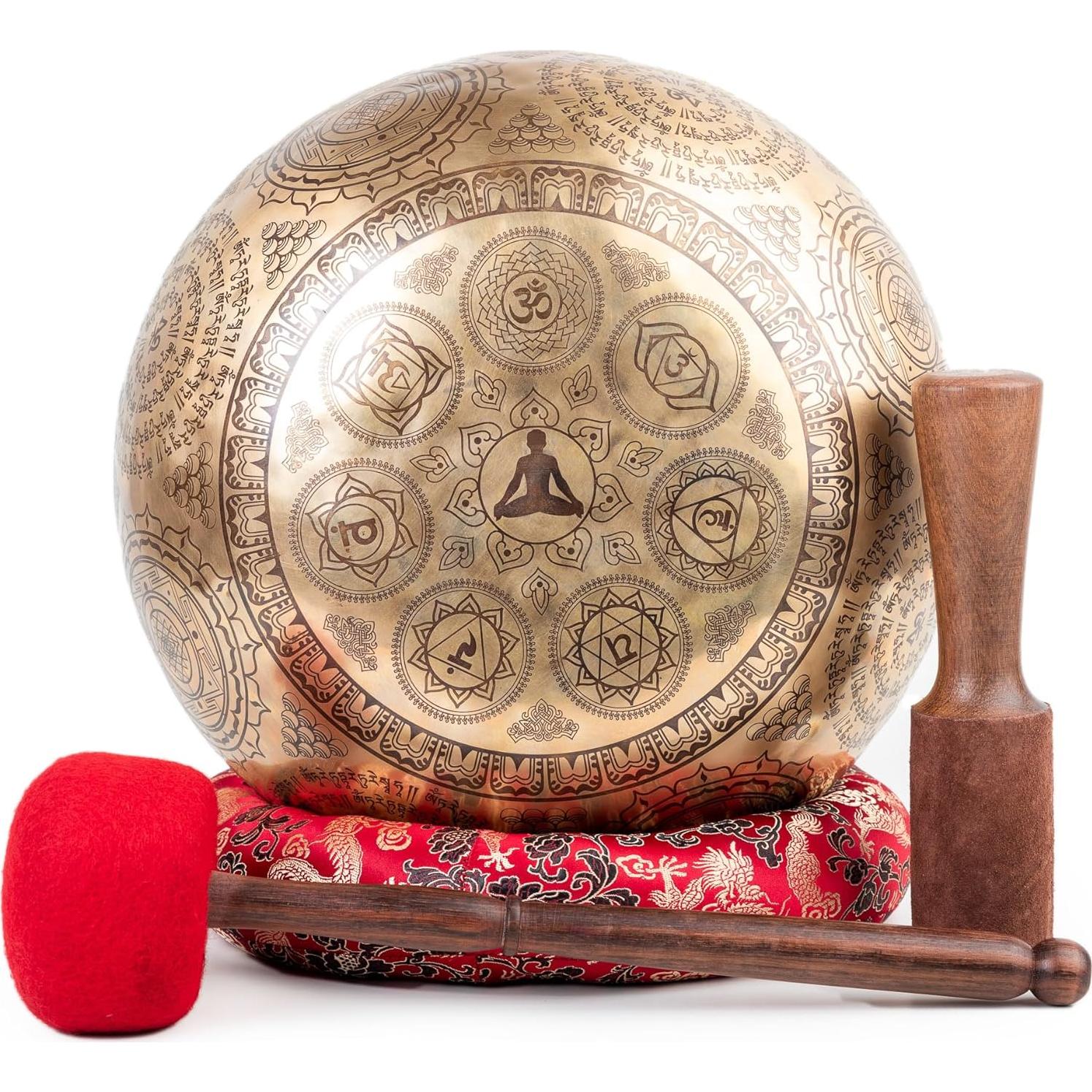 Cuenco Cantor Tibetano Grande 30 cm Bronce Himalayan Bazaar