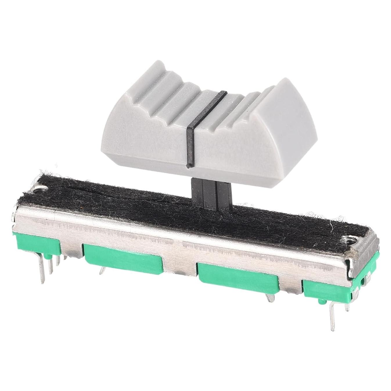 Potenciometro Lineal Doble Canal uxcell 10K Ohm 45mm