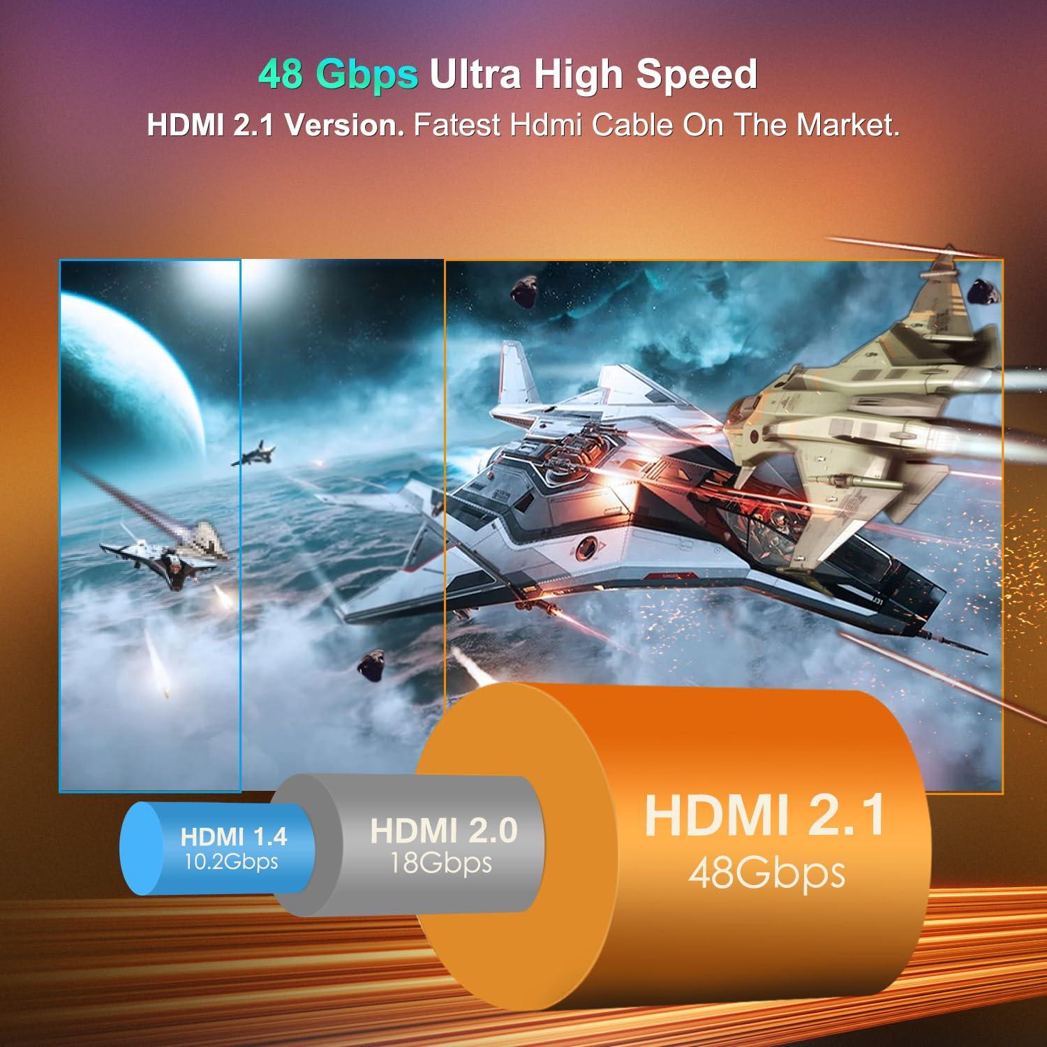 Cable HDMI 2.1 8K 0.3M TagBreet Ultra Alta Velocidad 48Gbps