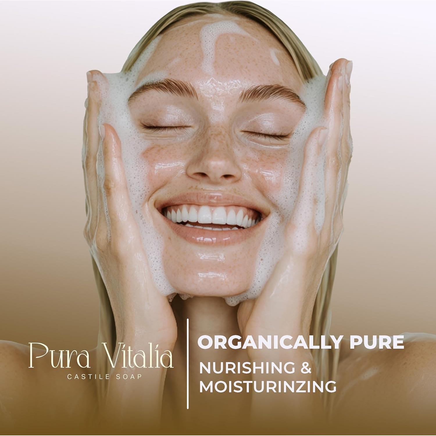 Jabón de Castile Pura Vitalia 32 oz Cítricos Orgánico