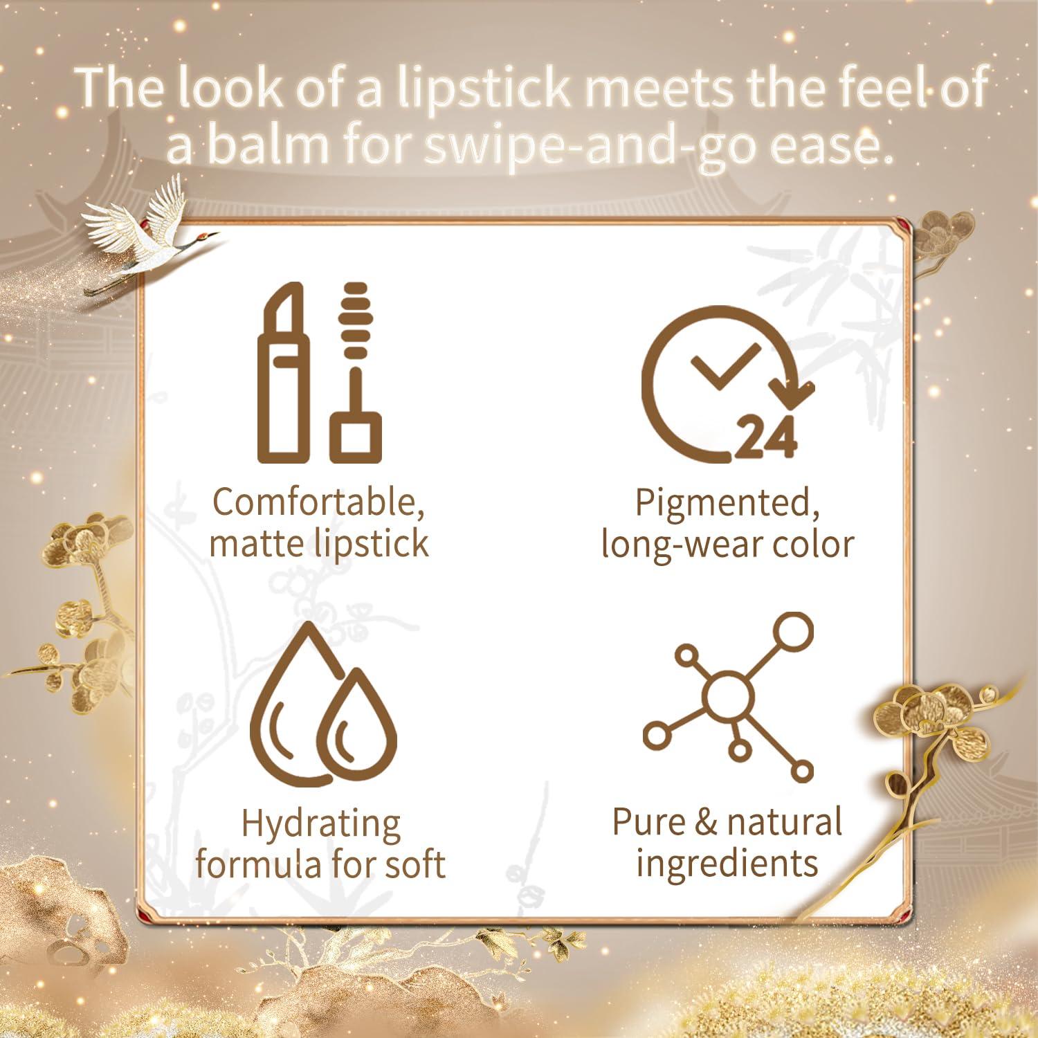 Labial Mate Hidratante CATKIN 2pcs Set 02 - Color Alto Impacto