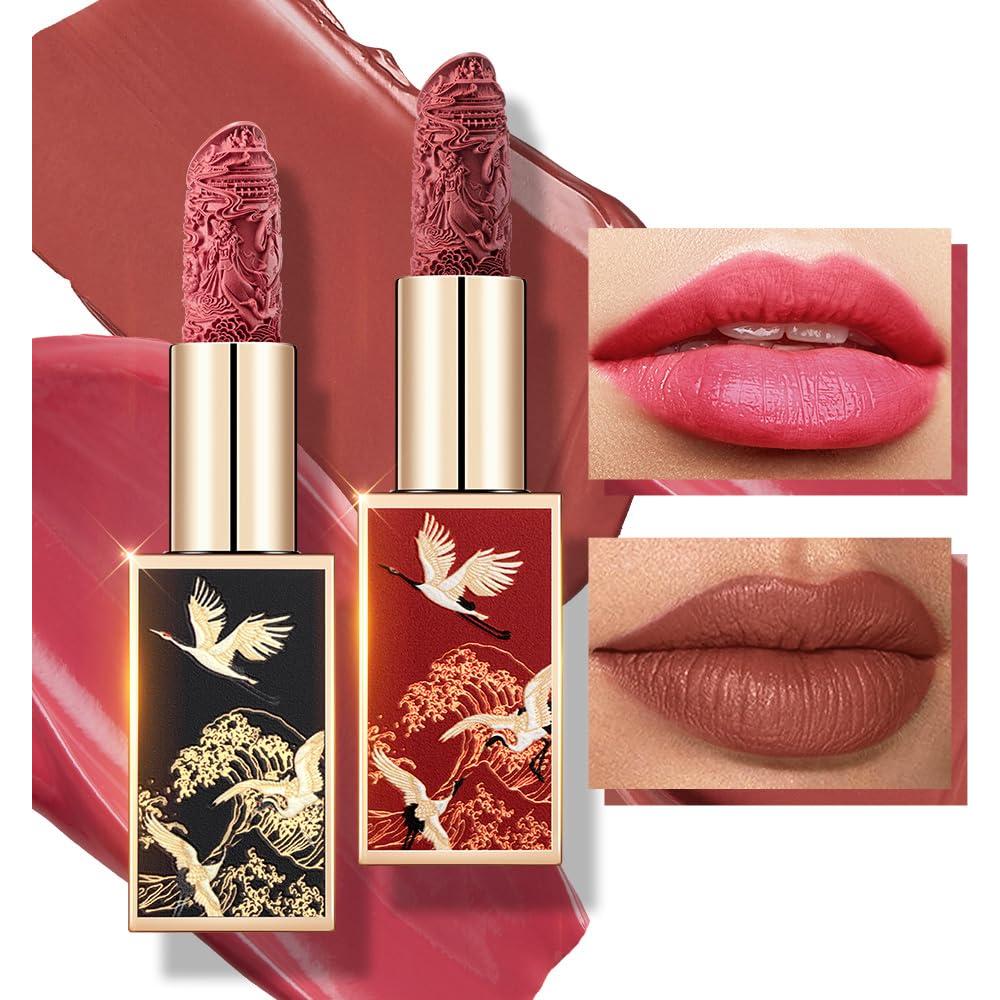 Labial Mate Hidratante CATKIN 2pcs Set 02 - Color Alto Impacto