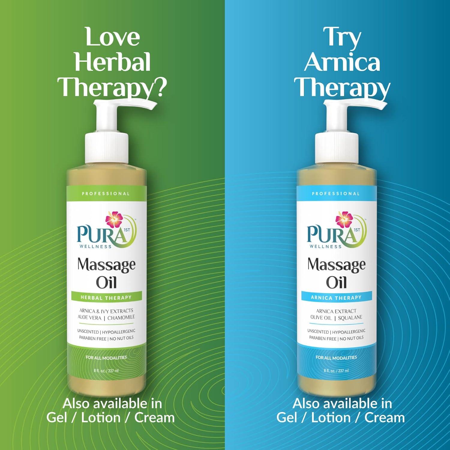 Aceite de Masaje Hipoalergénico PURA 1st 226ml Alivio Muscular