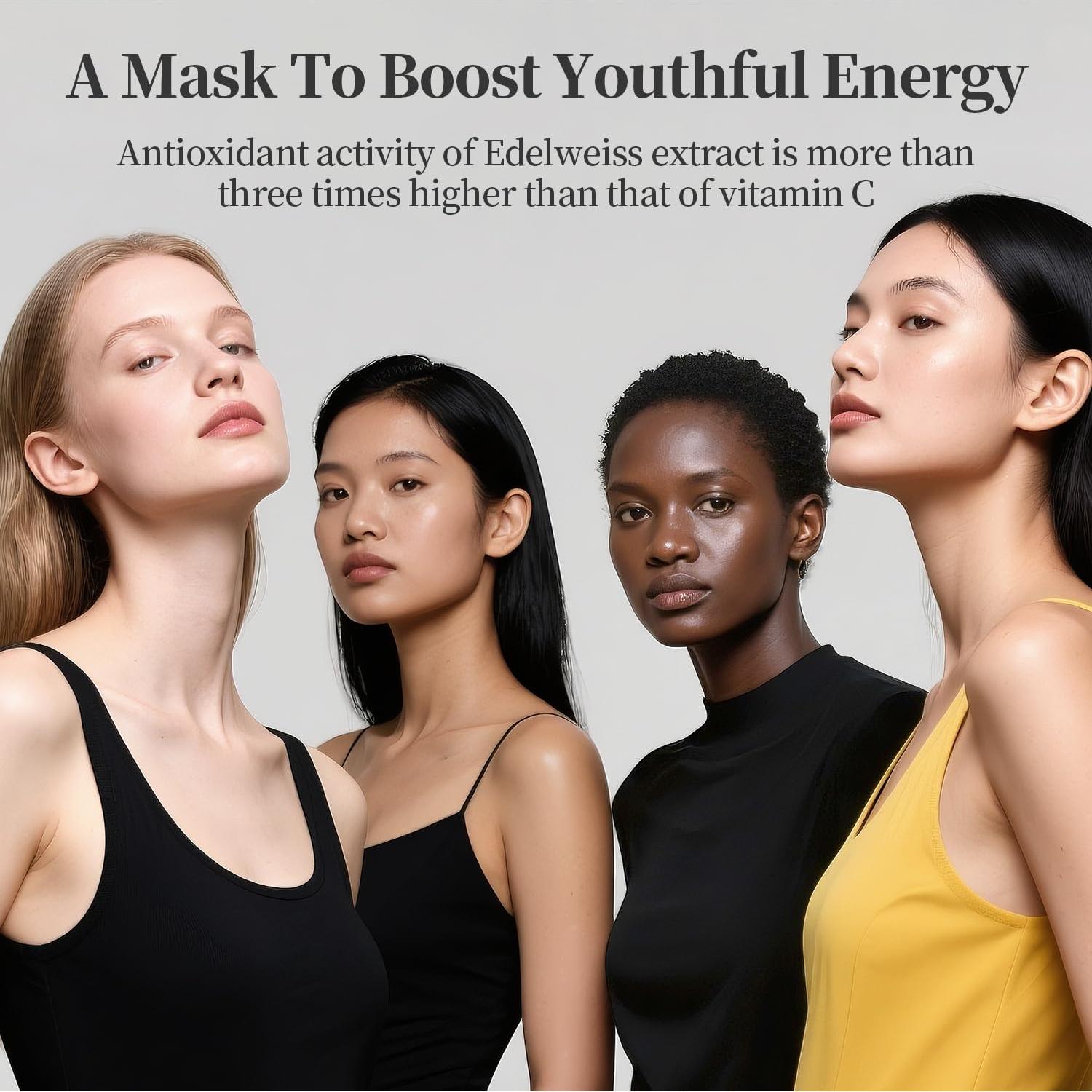 Mascarilla Facial de Colágeno HEALOINE - 10 Paquetes Hidratantes