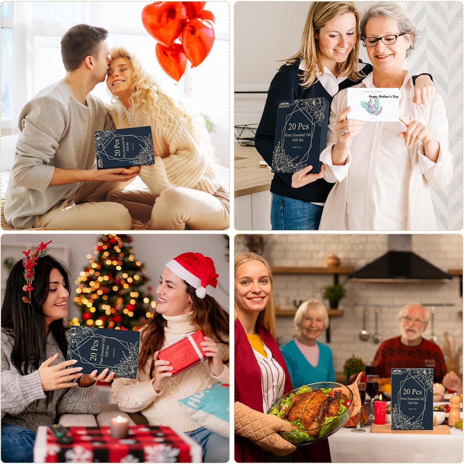 Aceites Esenciales Puros BlissfulBlend - 20 Aromas 5 ML