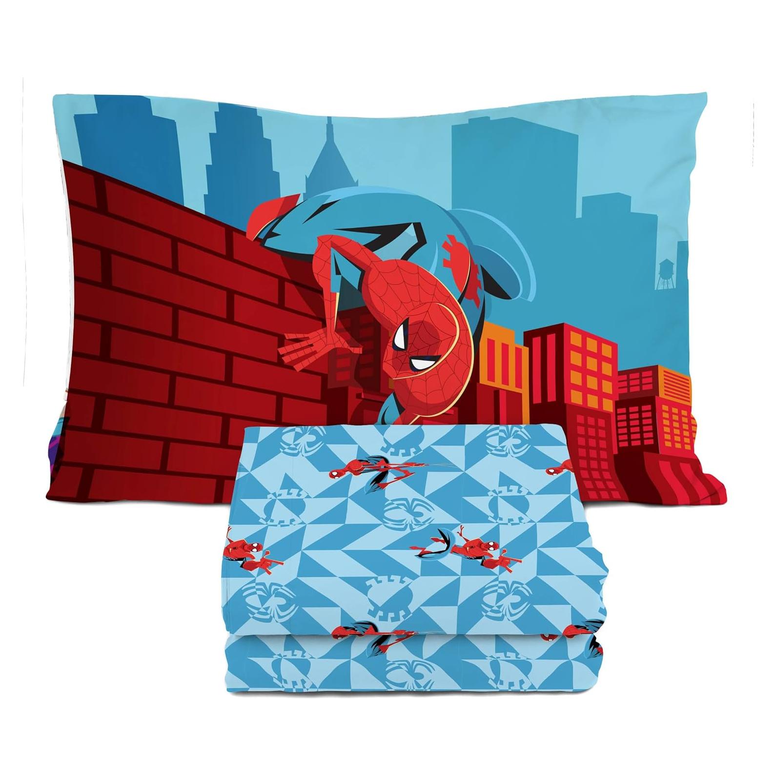 Juego de Sábanas Spiderman Sunny Side Up 3 Piezas Cama Individual