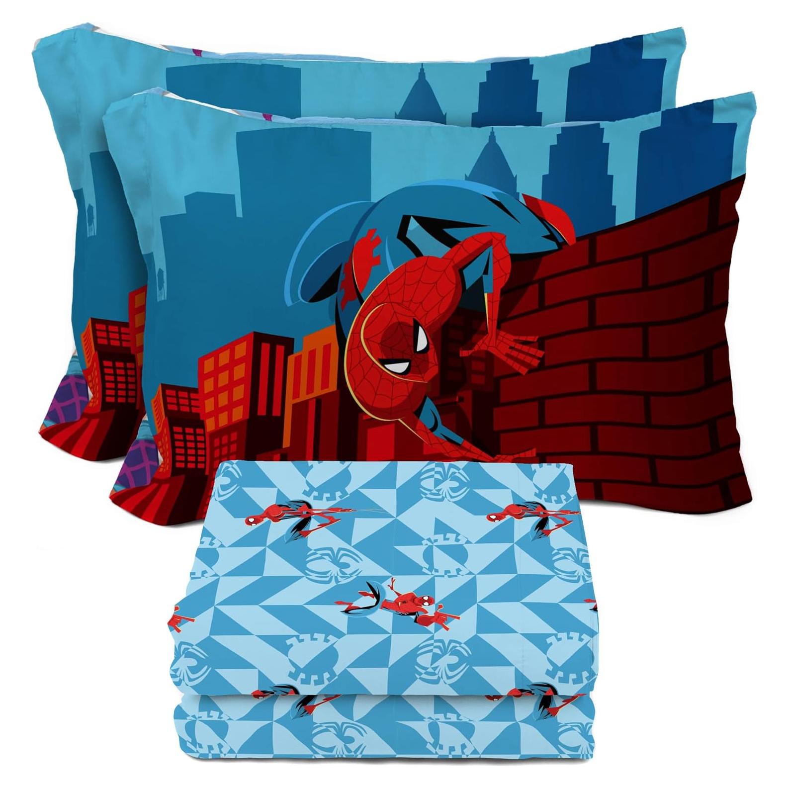 Juego de Sábanas Completo Sunny Side Up Spiderman 4 Piezas