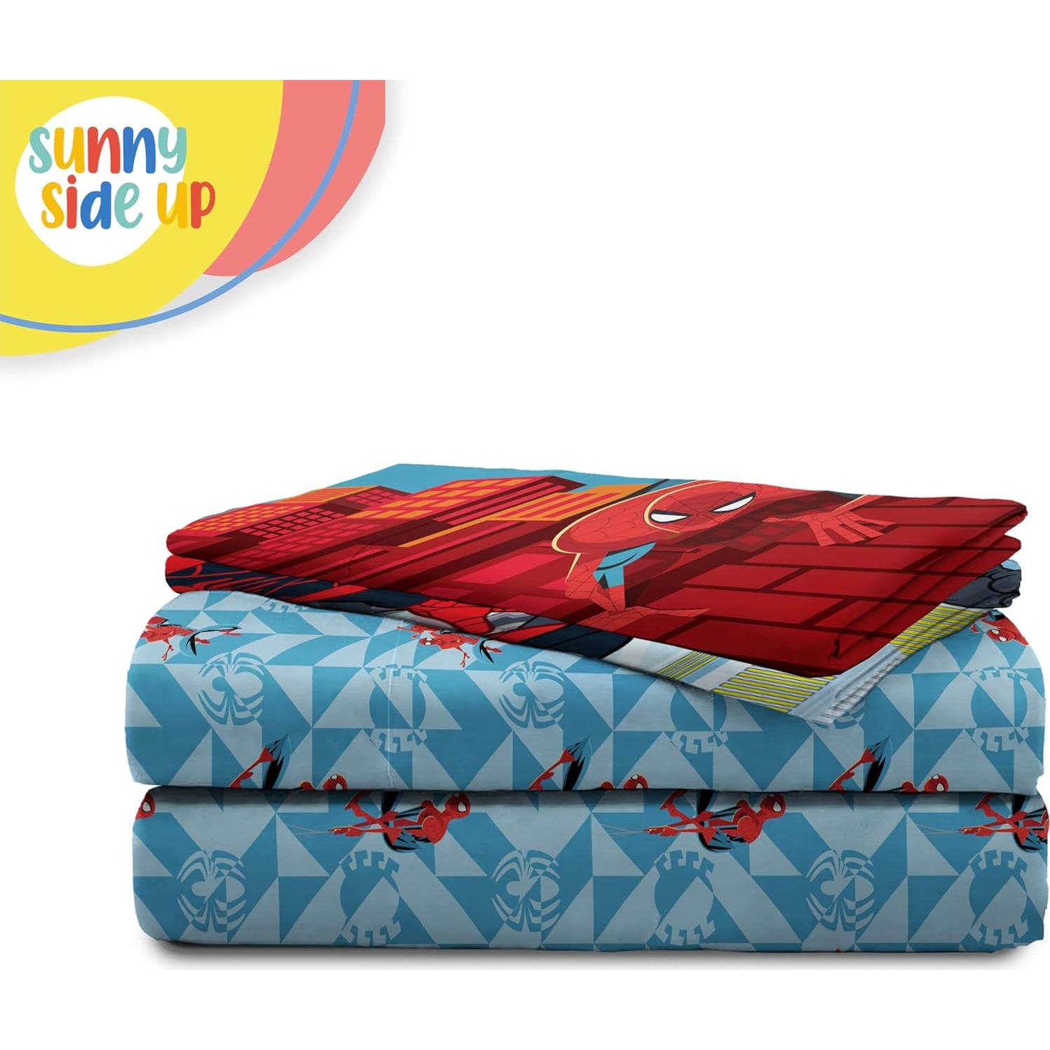Juego de Sábanas Completo Sunny Side Up Spiderman 4 Piezas