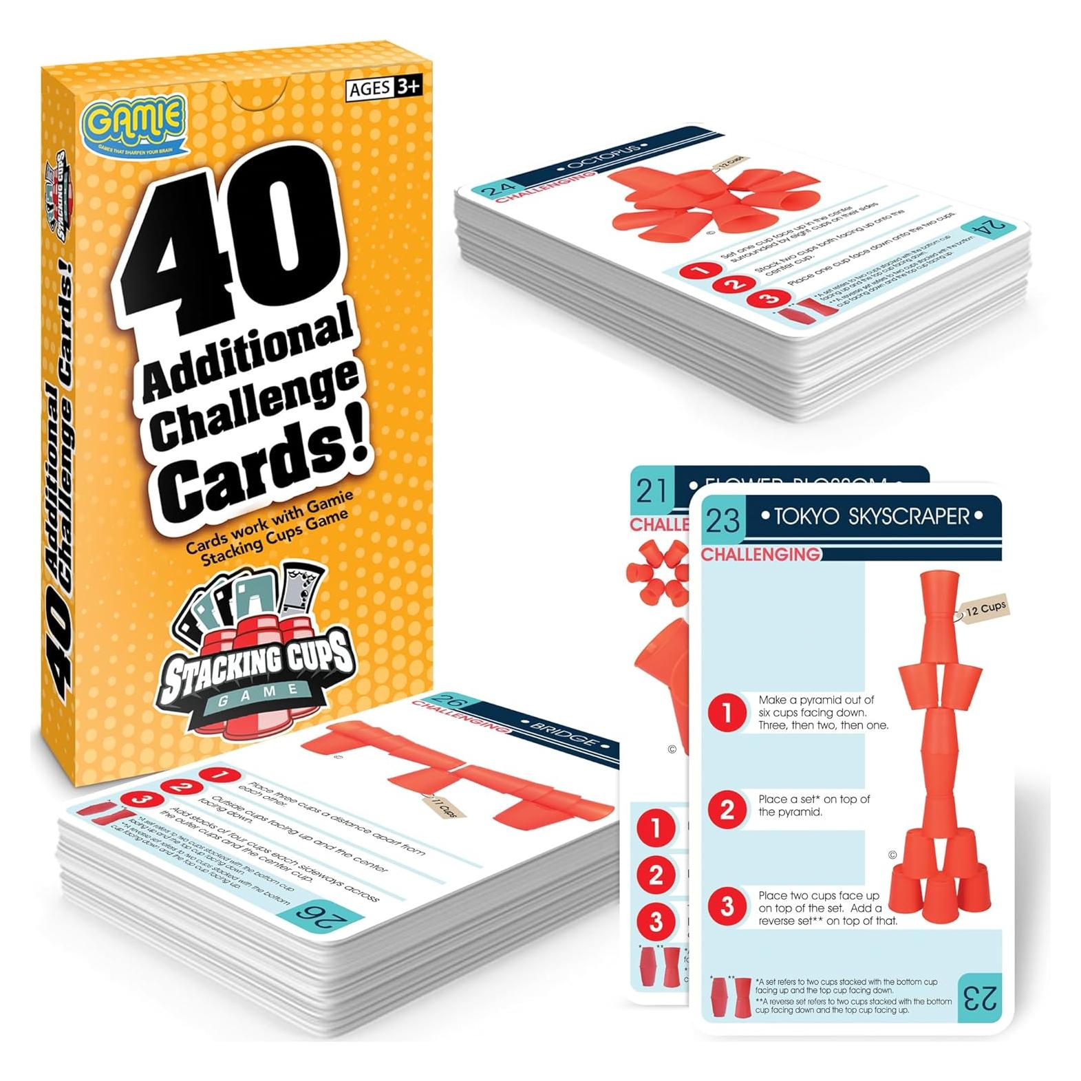 Tarjetas de Desafío Adicionales Gamie - 40 Tarjetas para Juego