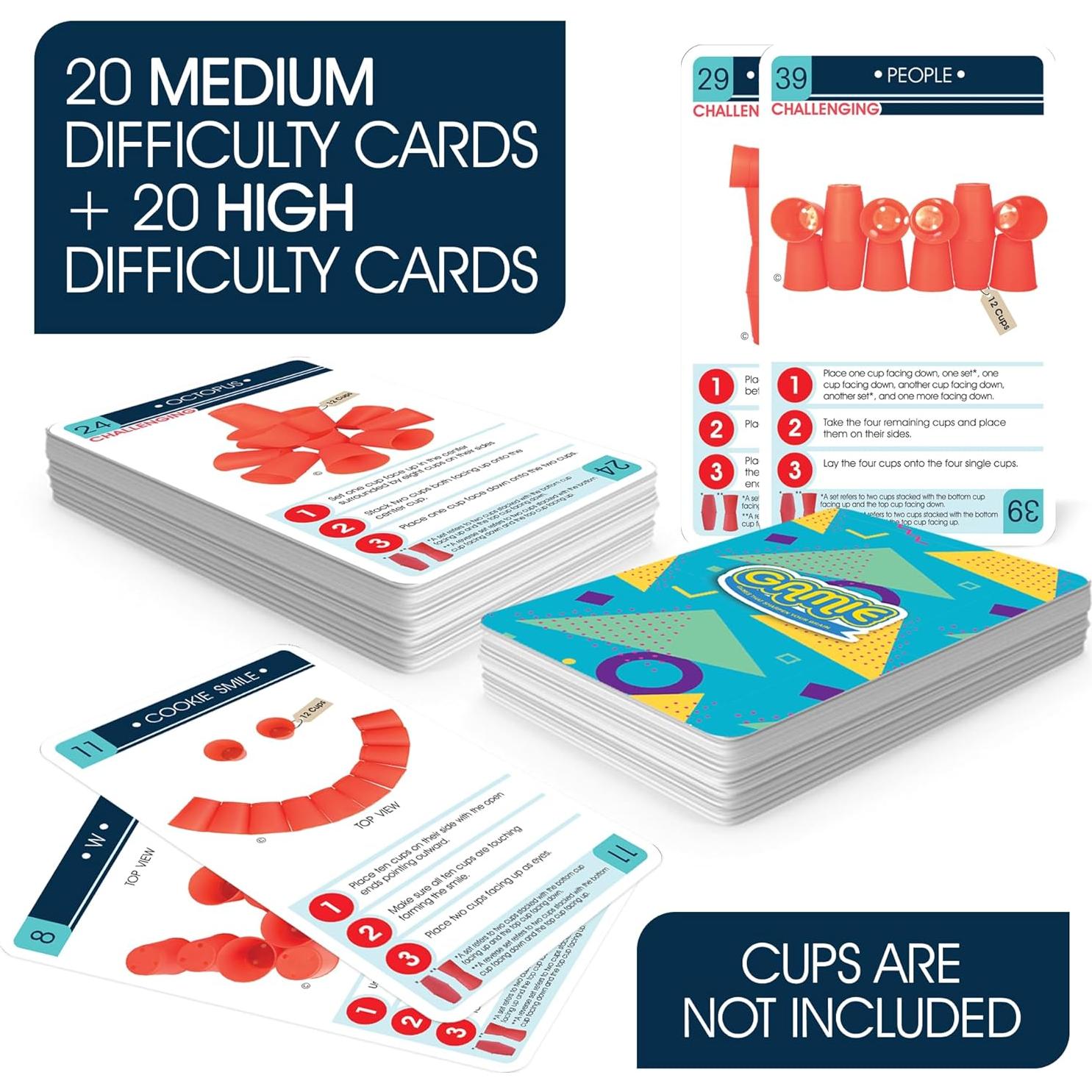 Tarjetas de Desafío Adicionales Gamie - 40 Tarjetas para Juego