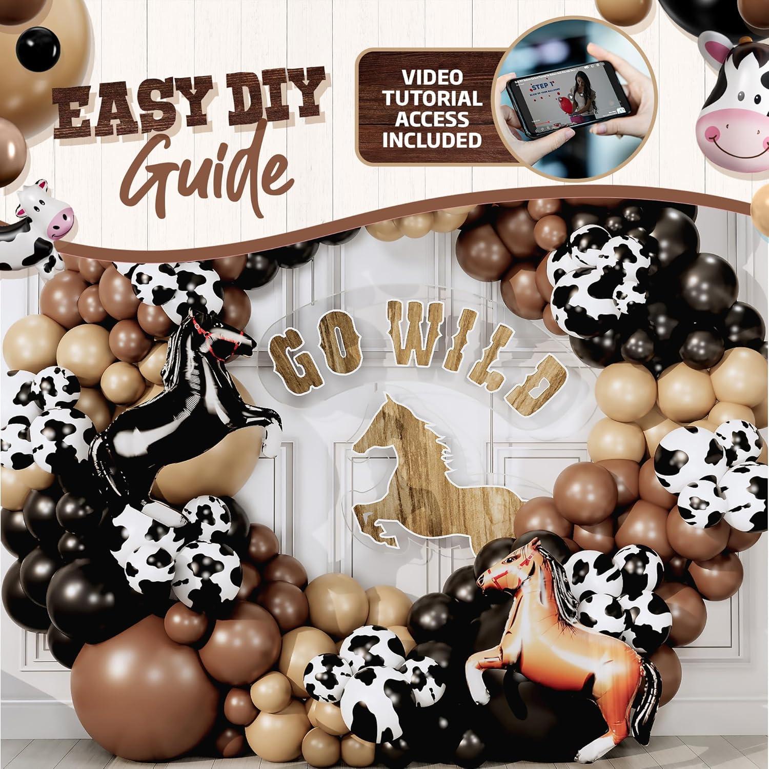Kit de Arco de Globos Western Sheryl Decor - 100 Globos