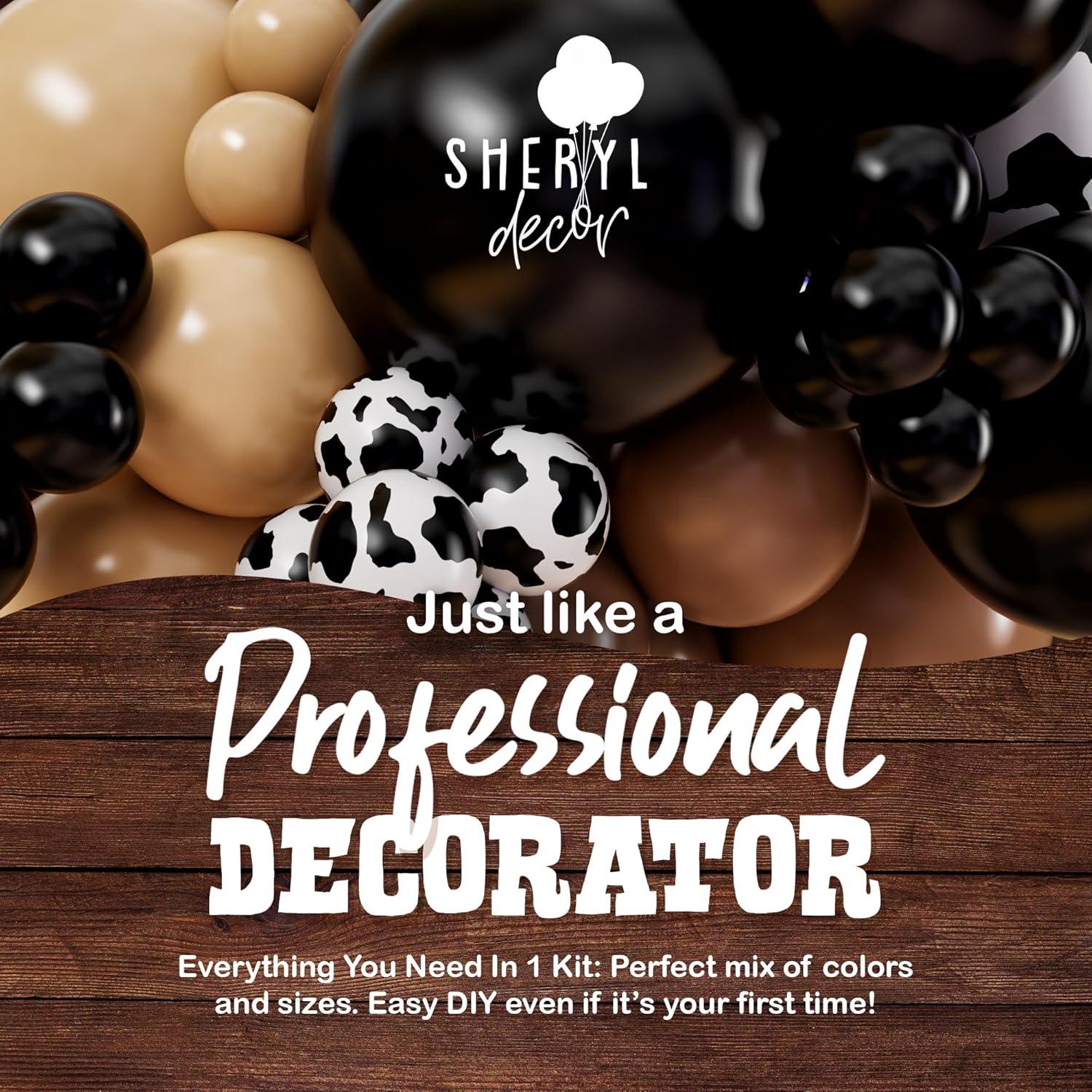 Kit de Arco de Globos Western Sheryl Decor - 100 Globos