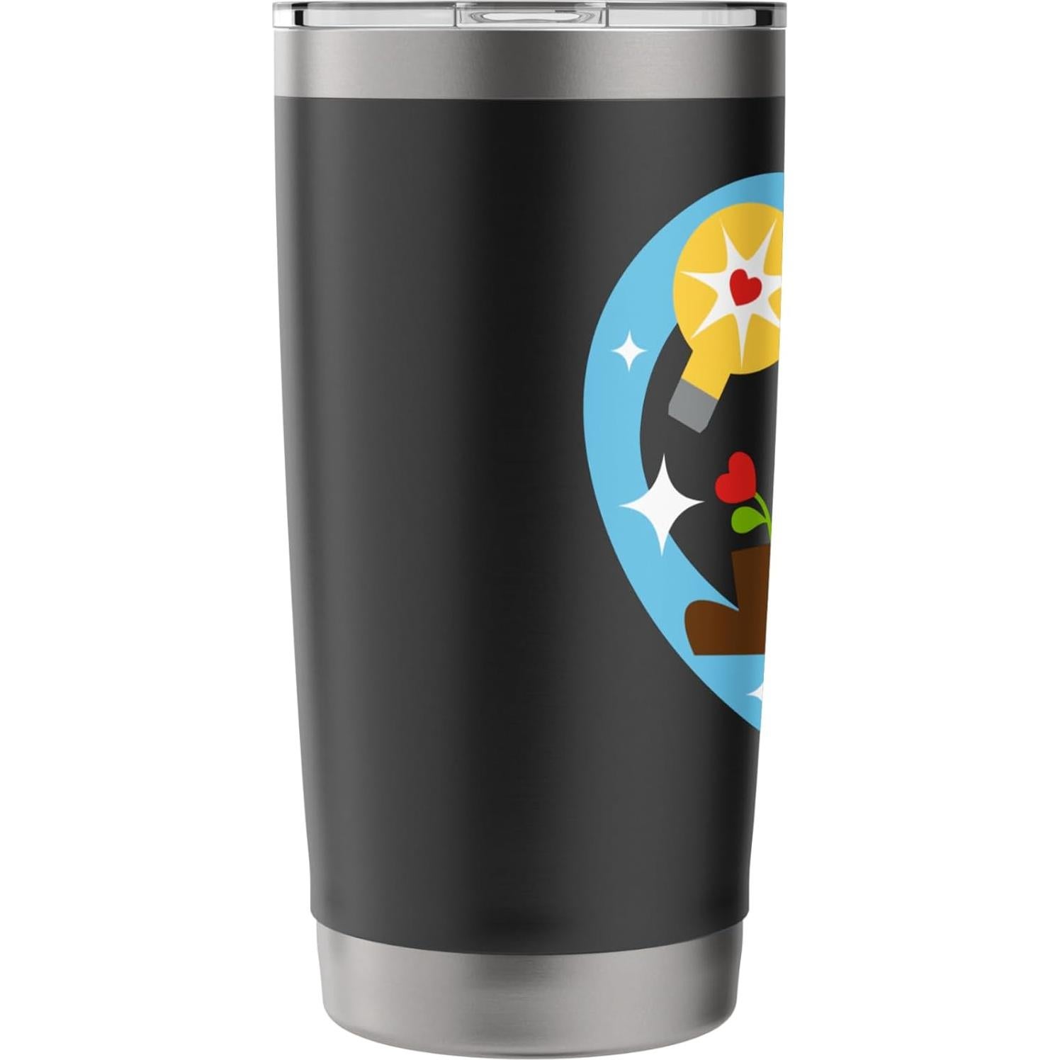 Taza aislada de acero inoxidable Pixar Wall-E 20 oz negra