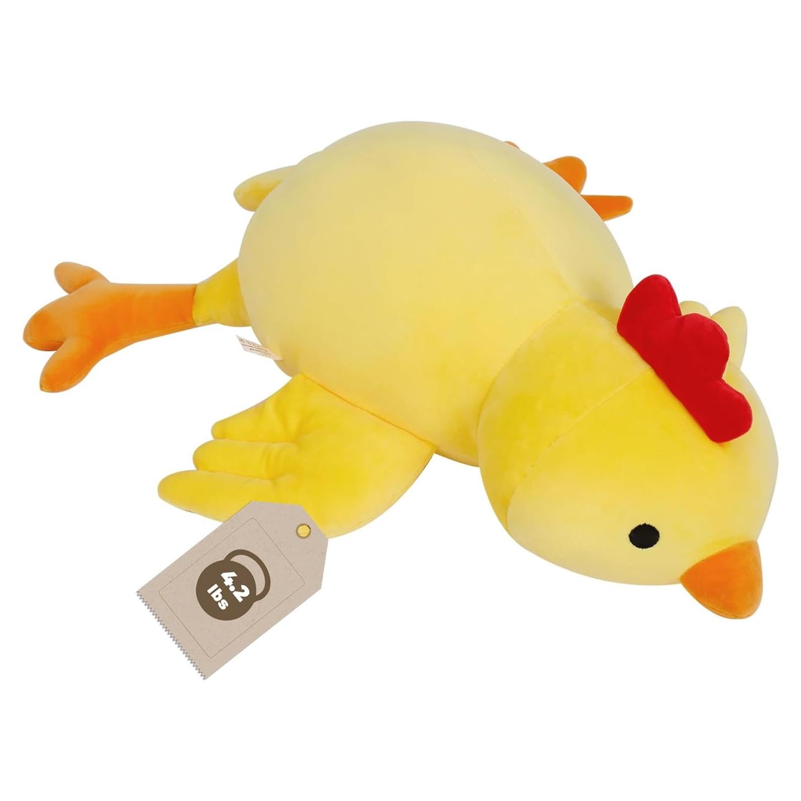 Juguete de Peluche Pollo Amarillo 61 cm - FLORVIV
