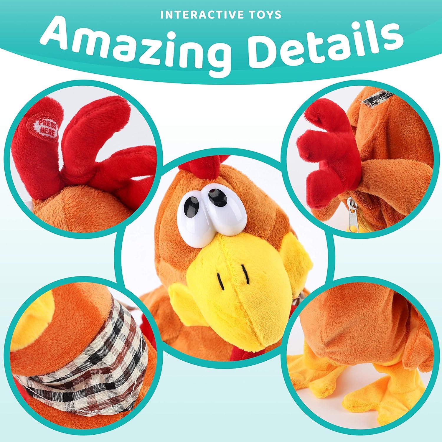 Pollito Musical Interactivo Cuteoy 33 cm para Niños