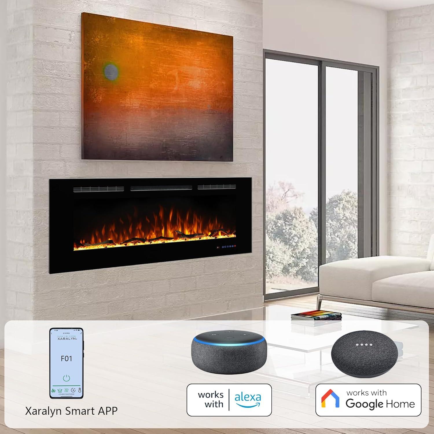 Chimenea Eléctrica Dreamflame 91cm, 1500W, Multicolor, Control Remoto