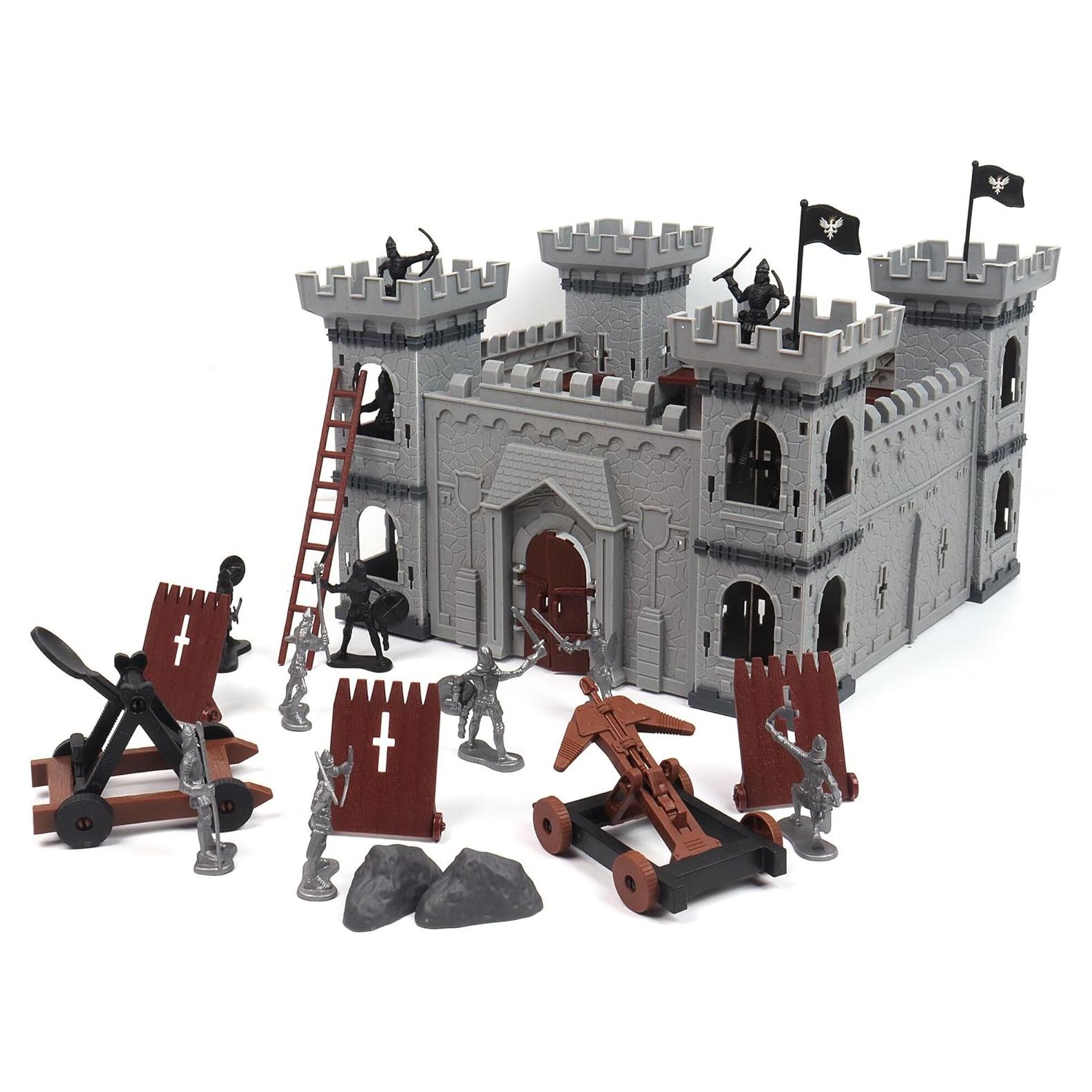 Juego de Modelo de Castillo Zcargel - Soldados Medievales Miniatura