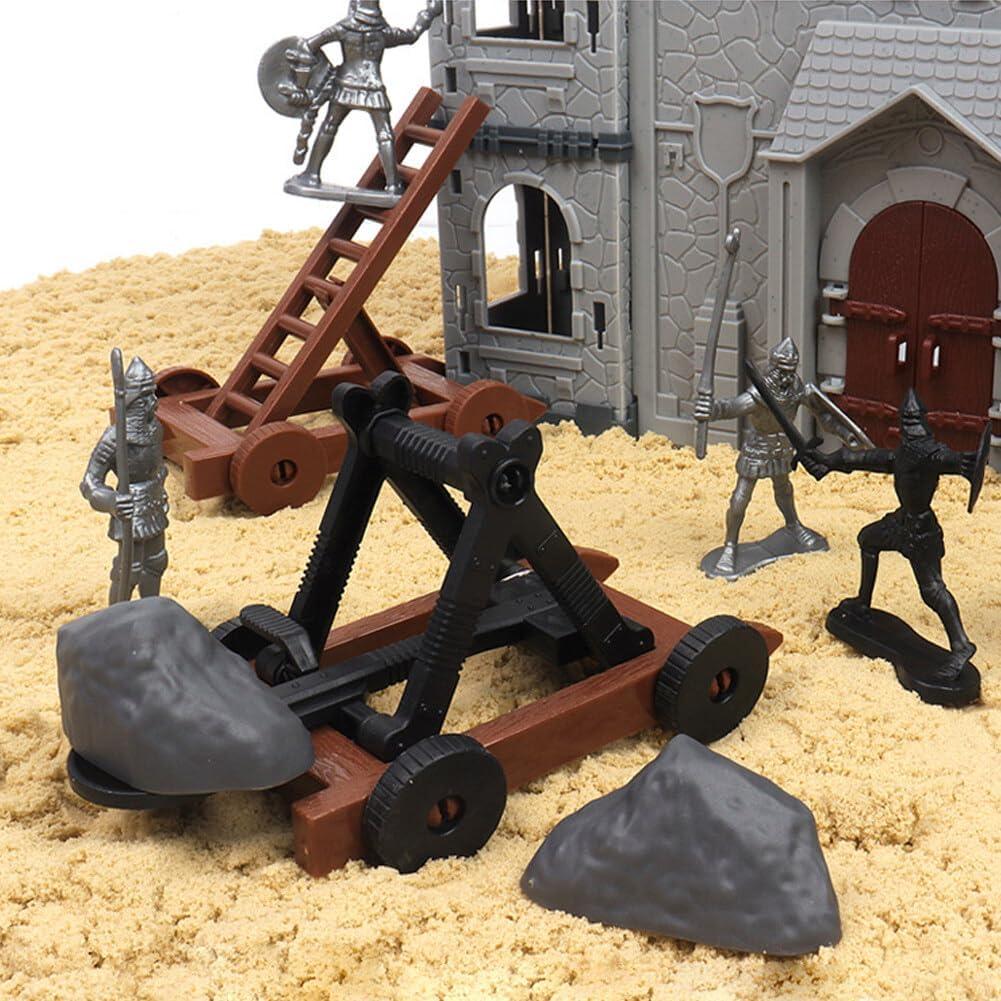 Juego de Modelo de Castillo Zcargel - Soldados Medievales Miniatura