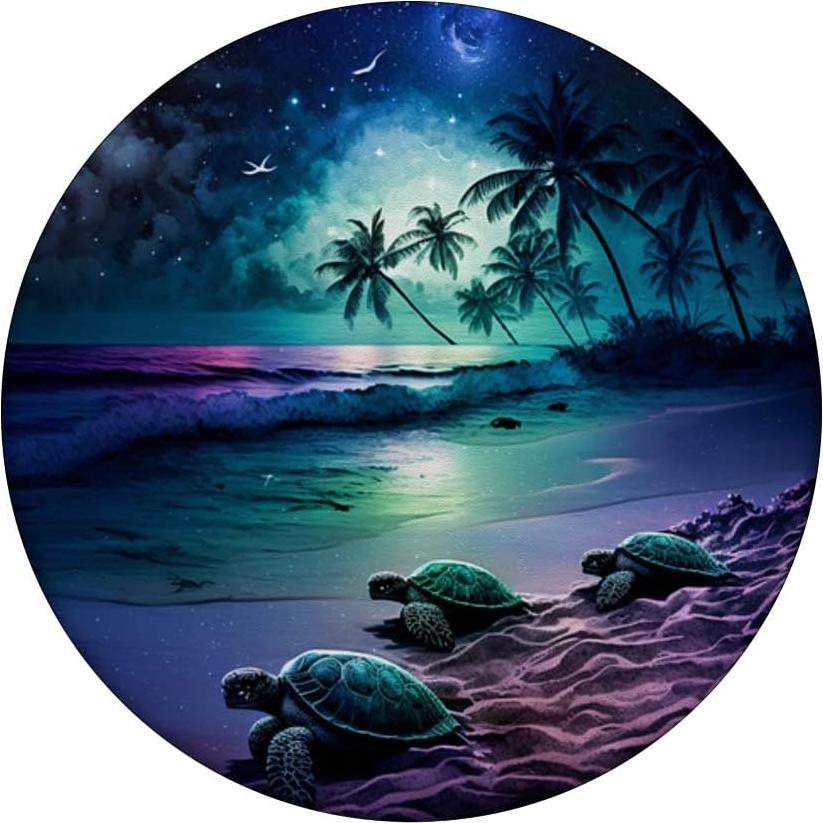 PopSockets Adhesivo Tortuga Marina Noche Estrellada 10.9x8.6cm