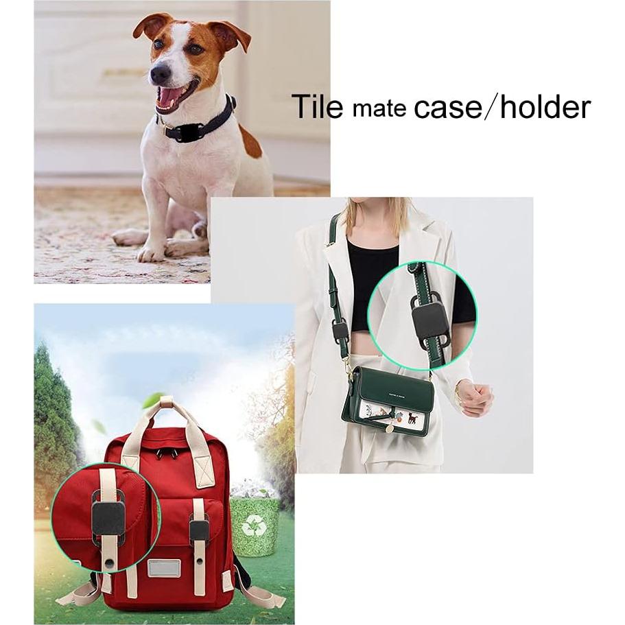 Silicone Case for Tile Mate (2020&2018), Professional Tile Mate Case for Dog Callor Pet Collar. (Black)