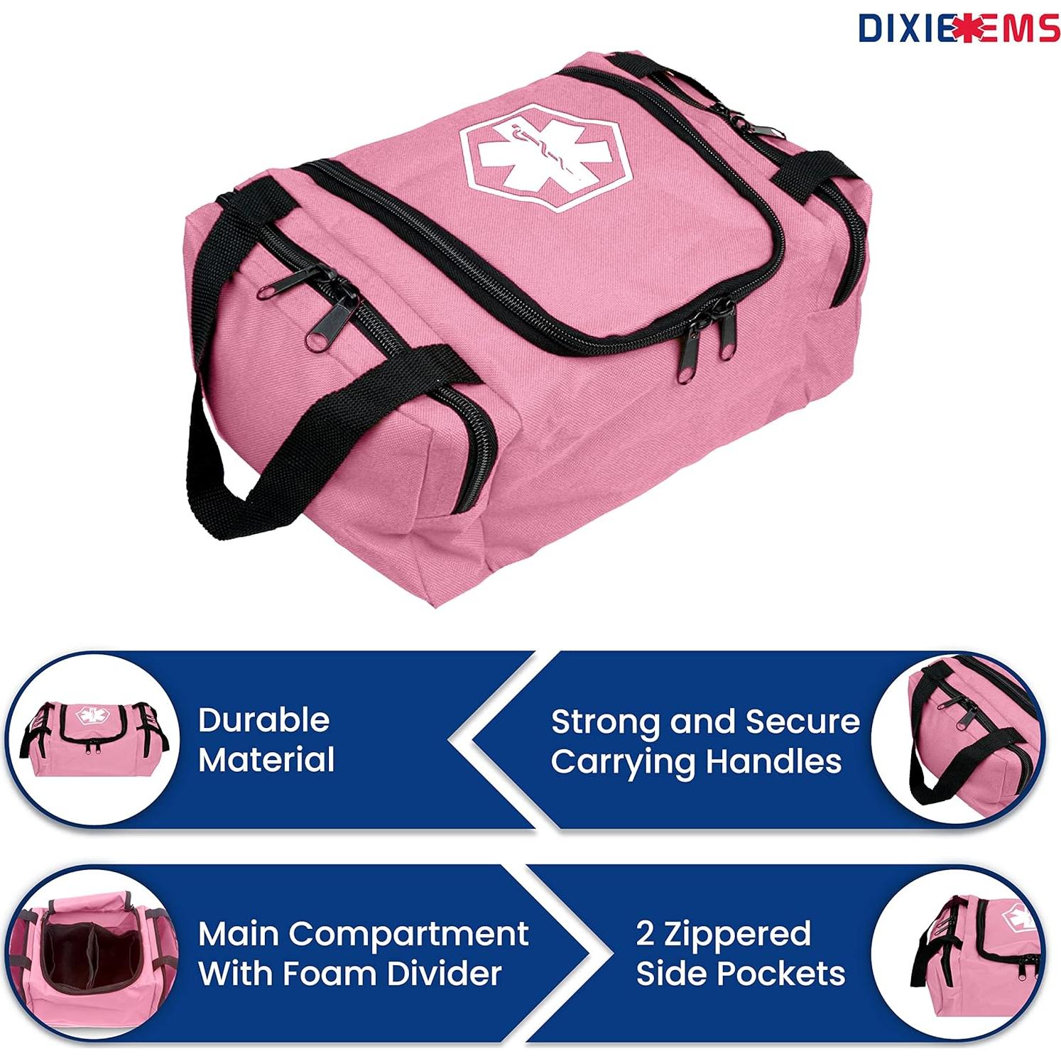 Bolsa Vacía para Primeros Respondedores Dixie EMS Rosa 26.7x12.7x20.3 cm