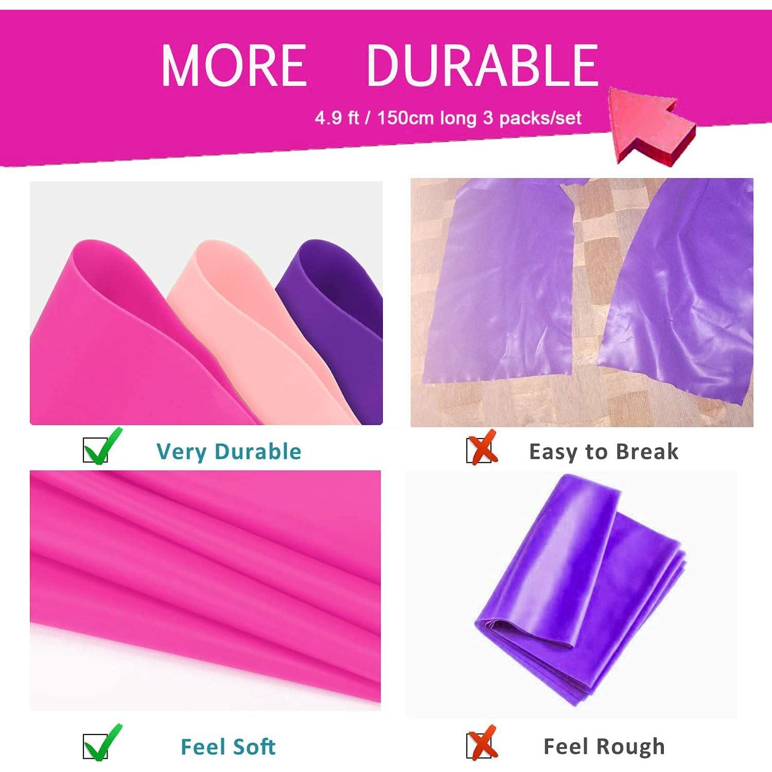 Juego de Bandas de Resistencia Risefit 3 Niveles Sin Látex 1.52m