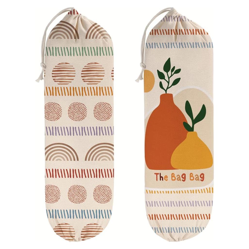 Soporte de Bolsa de Plástico Boho WELLBANEE 2 Piezas 55.88x22.86cm
