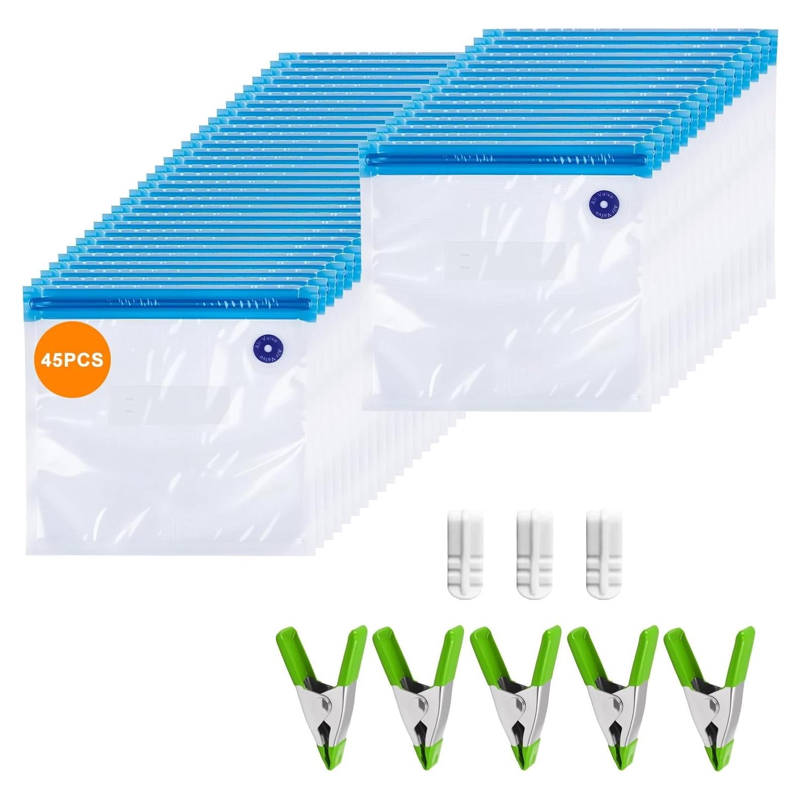 Bolsas Sous Vide Reutilizables MEGAWISE 45Pcs 25.4x27.9cm