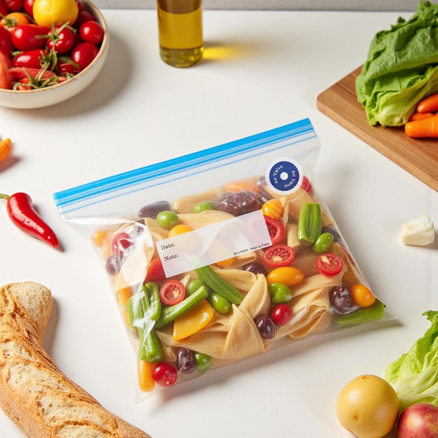 Bolsas Sous Vide Reutilizables MEGAWISE 45Pcs 25.4x27.9cm