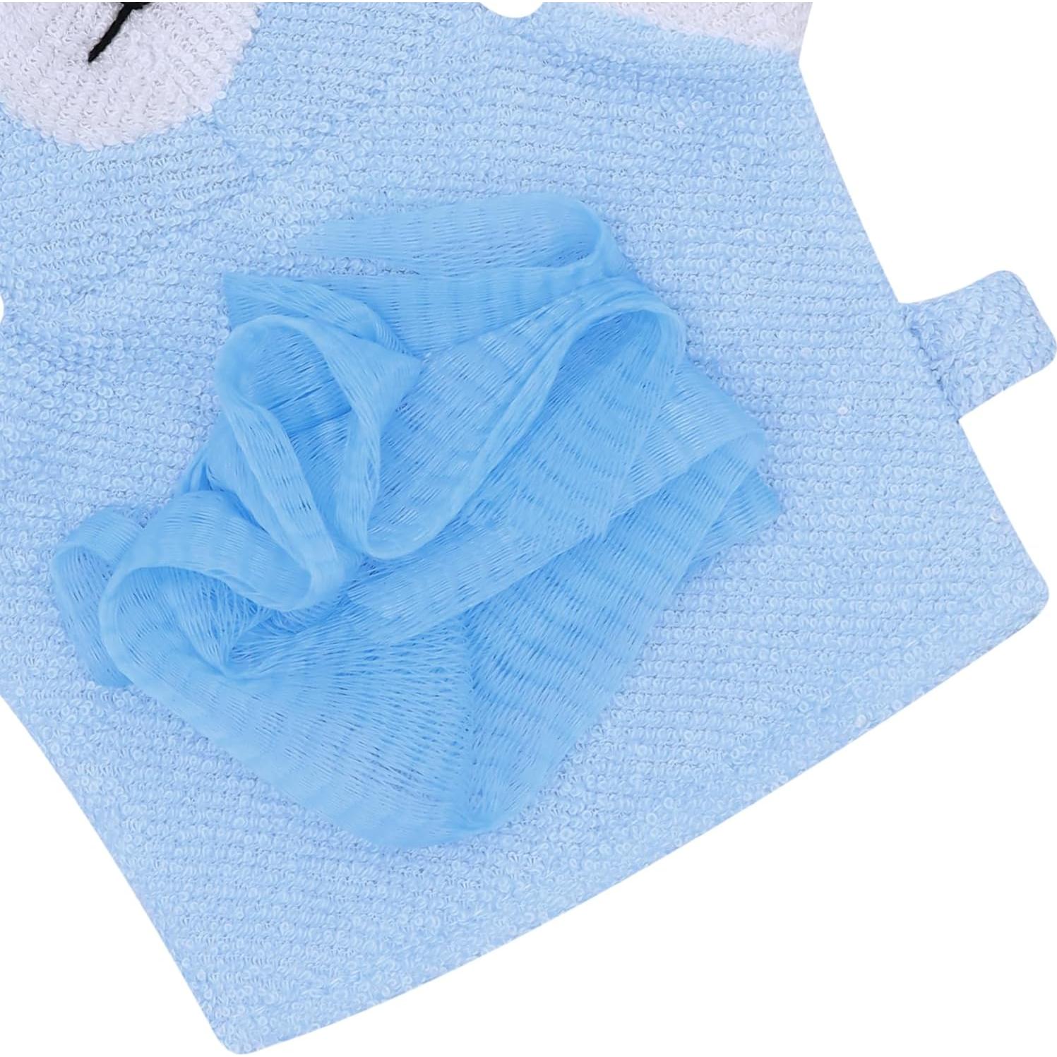 Esponja de Baño de Malla Caviotess Oso Azul Exfoliante
