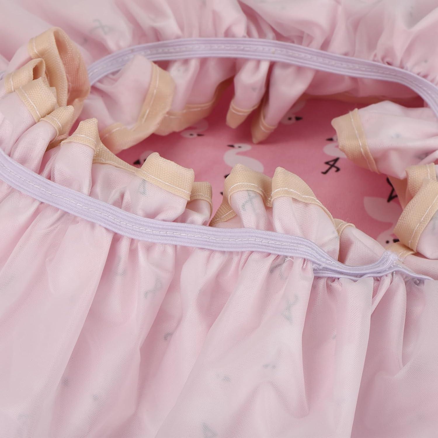 Gorras de Ducha Reutilizables Tbestmax - 4 Pcs Patrón Pájaro