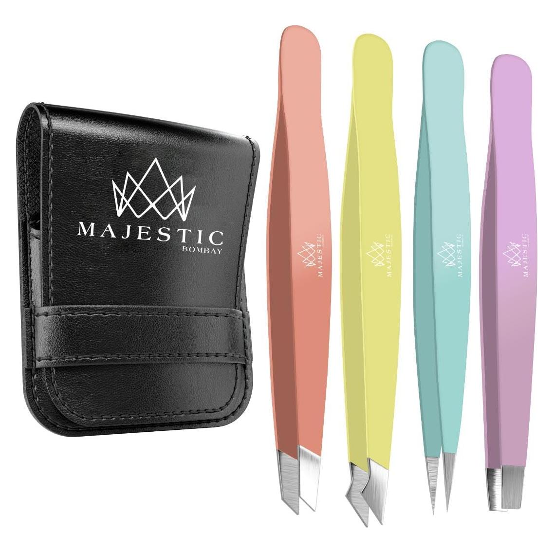 Juego de Pinzas Quirúrgicas 4 Piezas Majestic Bombay - Acero Inoxidable