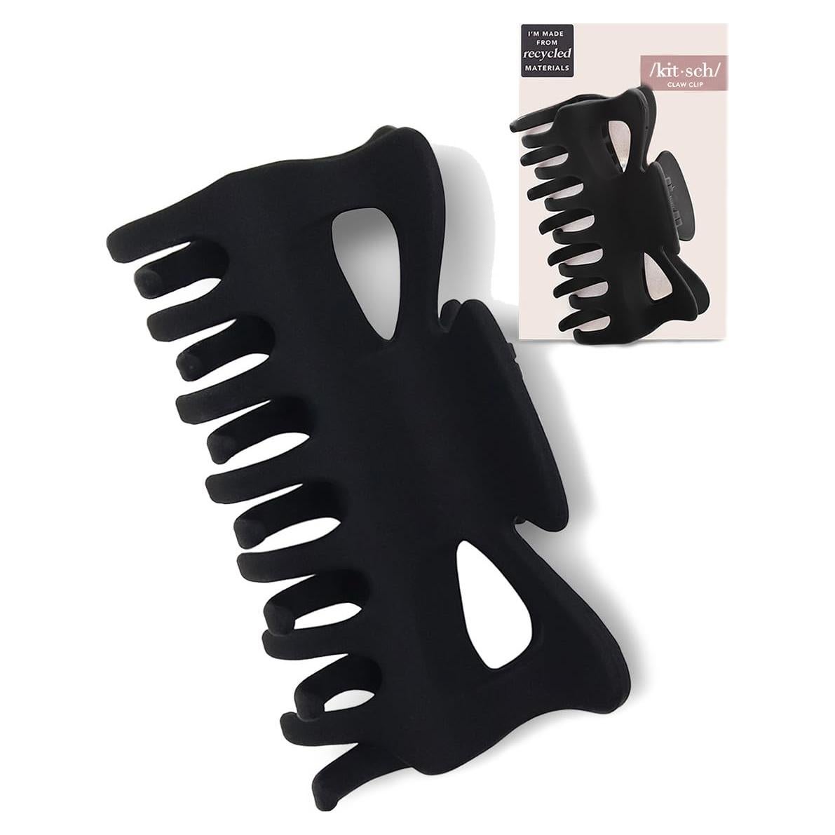 Clip de Garra Grande Kitsch para Cabello Grueso - Negro, 1pc