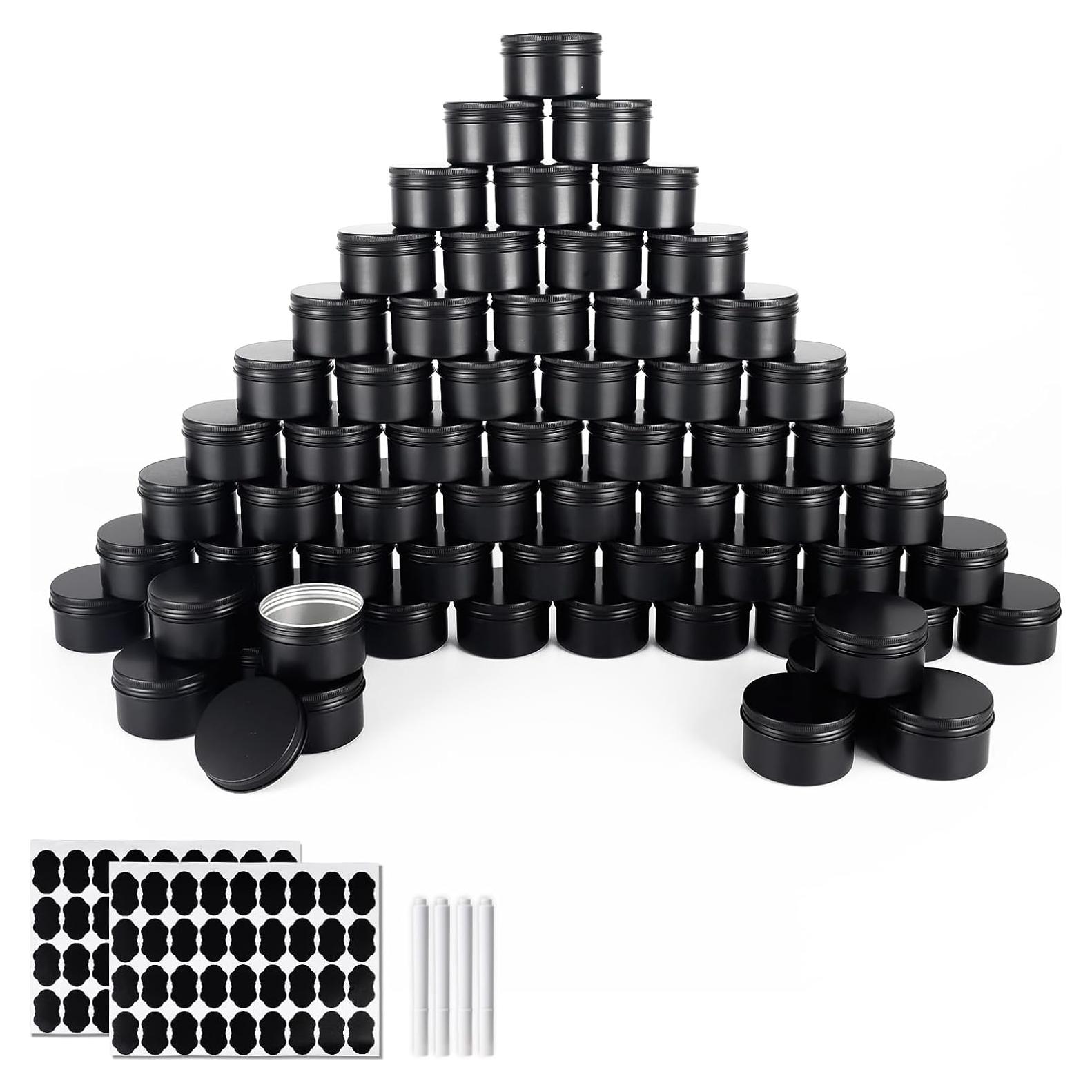 Paquete de 64 latas de aluminio OBKJJ 120 ml con tapa rosca