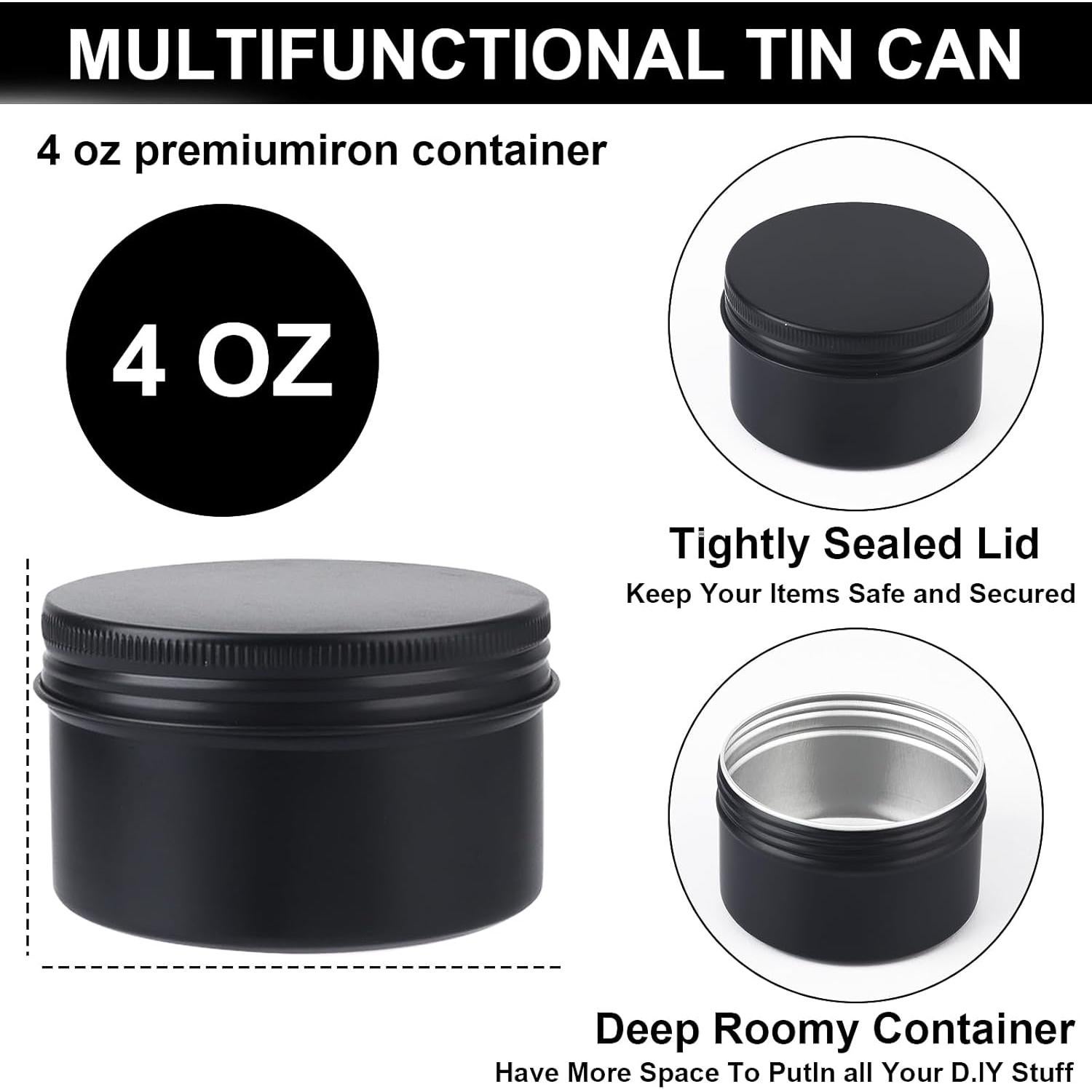 Paquete de 64 latas de aluminio OBKJJ 120 ml con tapa rosca