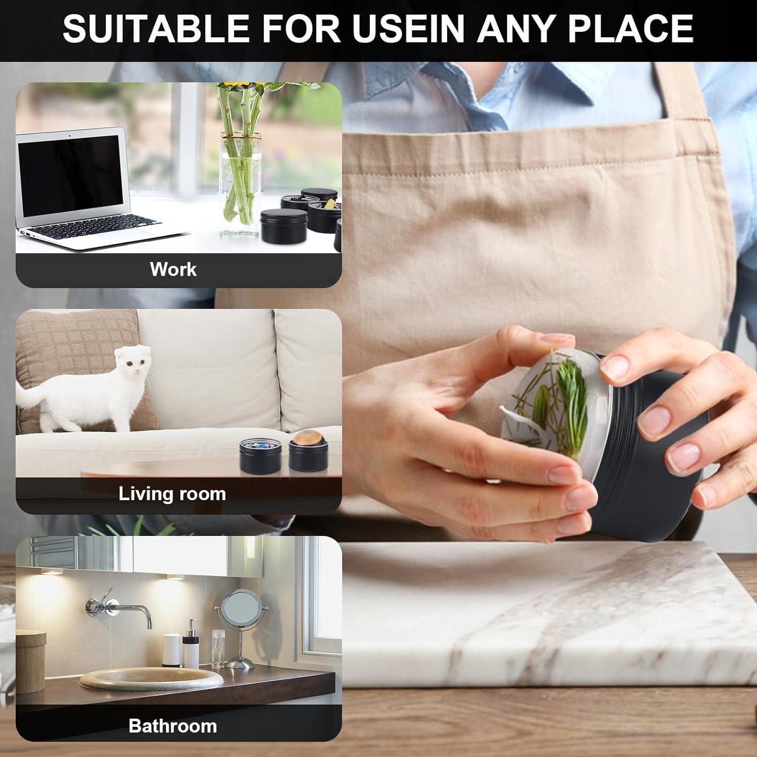 Paquete de 64 latas de aluminio OBKJJ 120 ml con tapa rosca